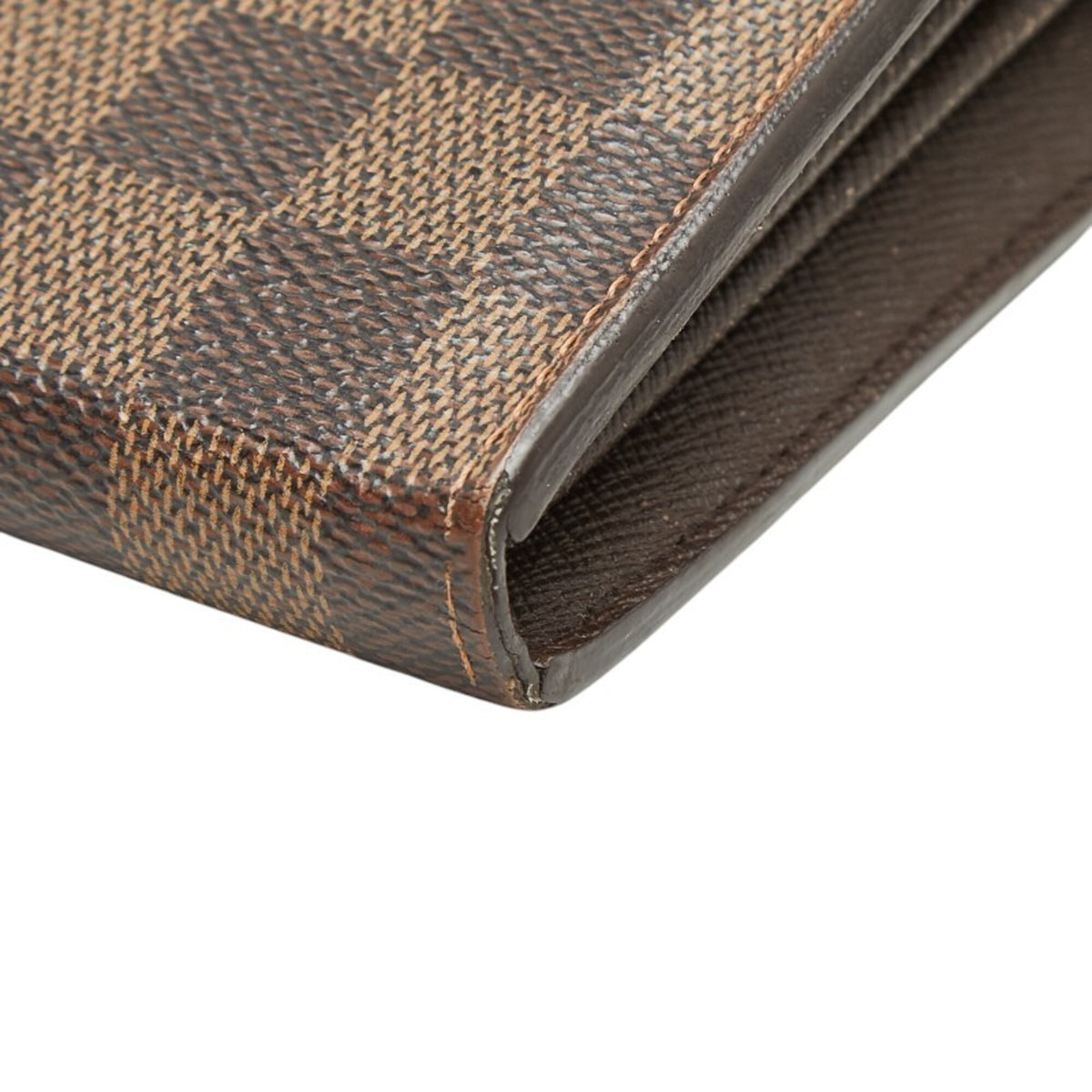 Louis Vuitton Brown Pvc Leather Long Wallet (Bi-Fold) (Pre-Owned)