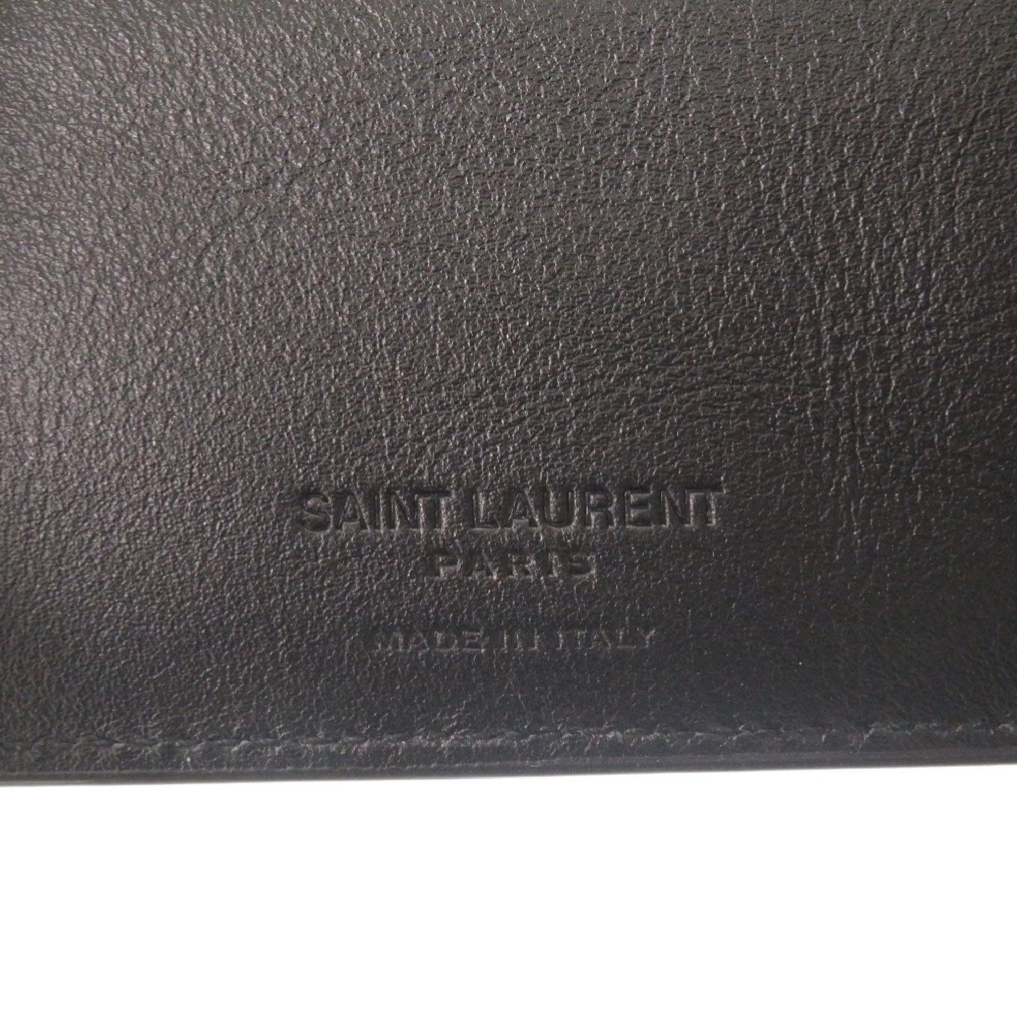 Saint Laurent Black Patent Leather Wallet (Bi-Fold) (Pre-Owned)