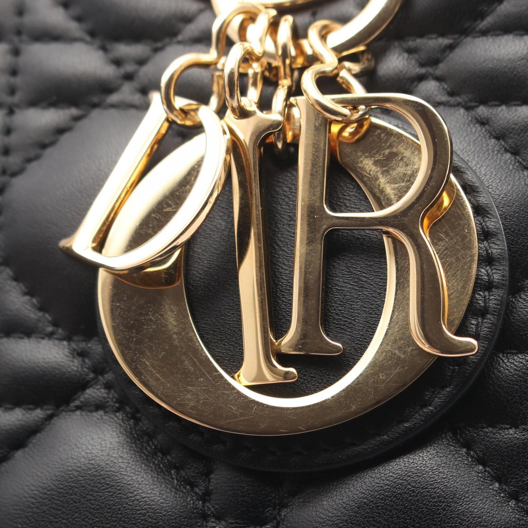 Christian Dior Black Leather Handbag (Pre-Owned)