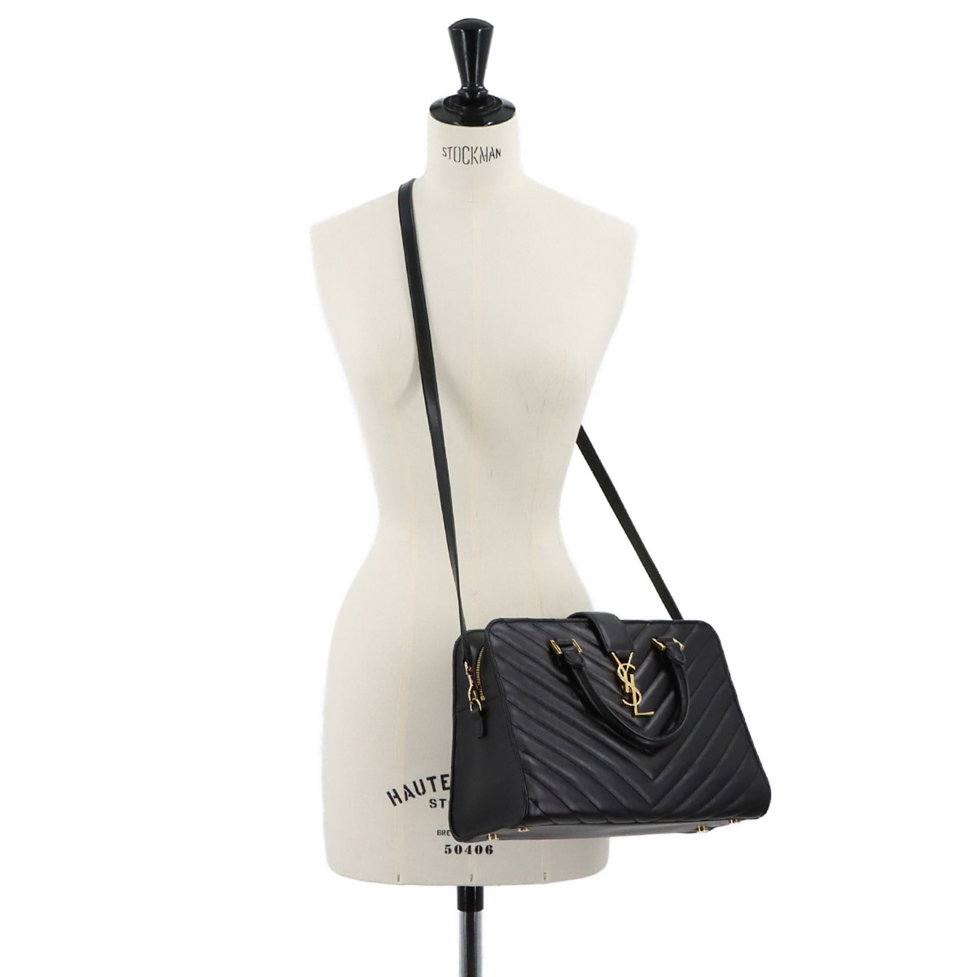 Saint Laurent Black Leather Handbag (Pre-Owned)