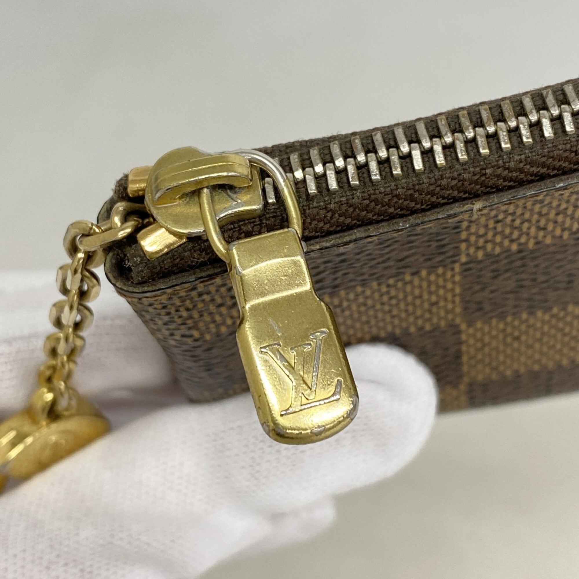 Louis Vuitton Ebene Coin Purse/Coin Case (Pre-Owned)