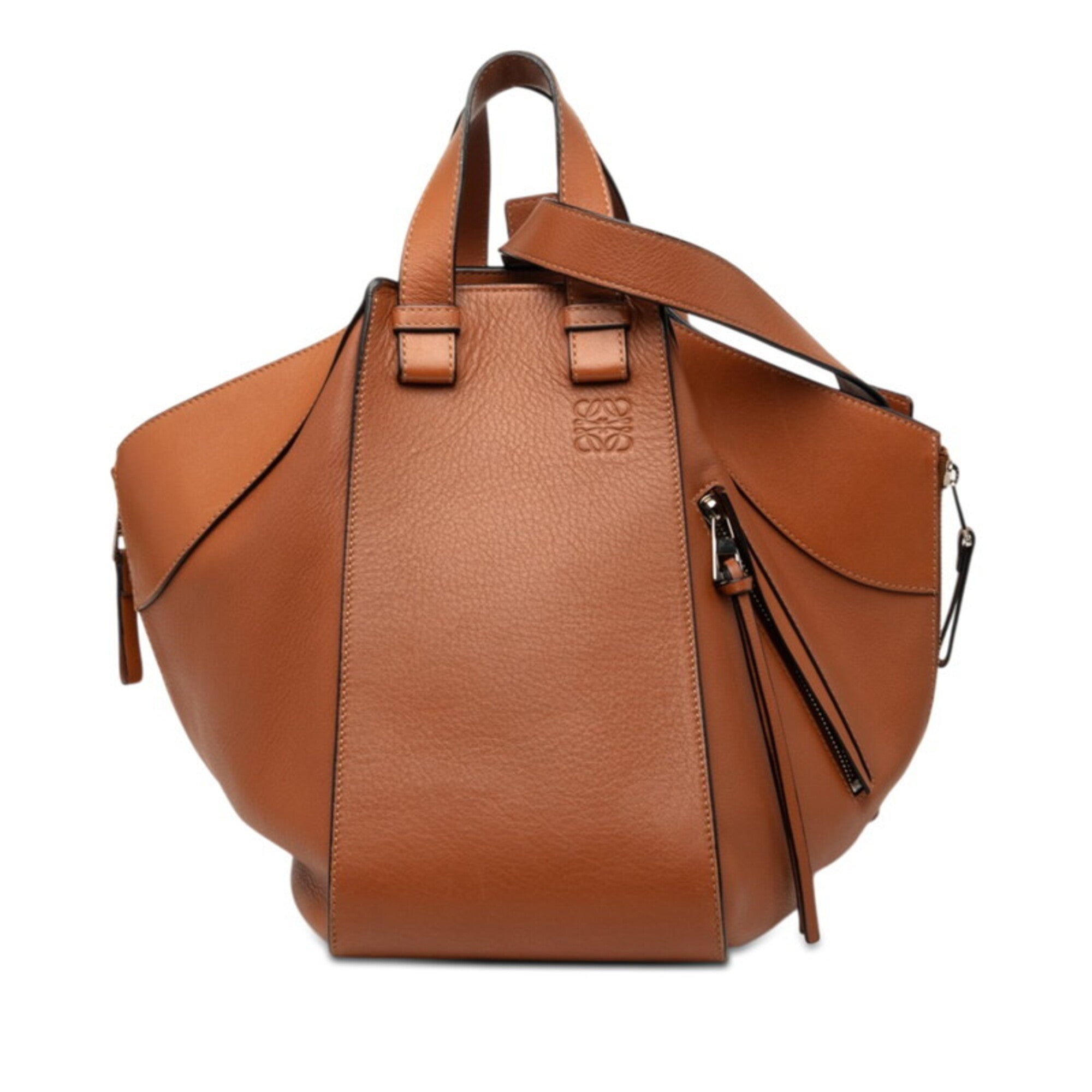 Loewe Brown Leather Handbag Shoulder Bag (Pre-Owned)