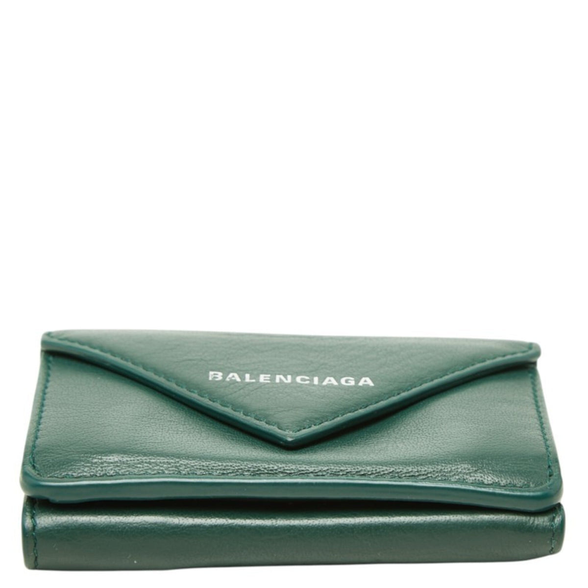 Balenciaga Green Paper Wallet (Tri-Fold) (Pre-Owned)