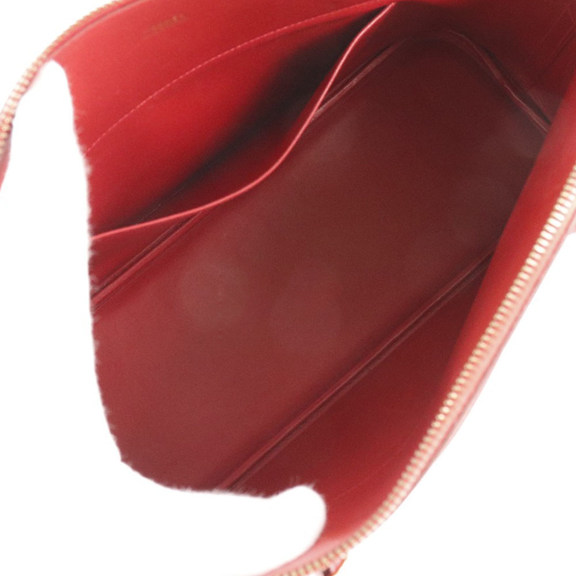 Hermes Bolide Red Color Courchevel Leather Handbag (Pre-Owned)