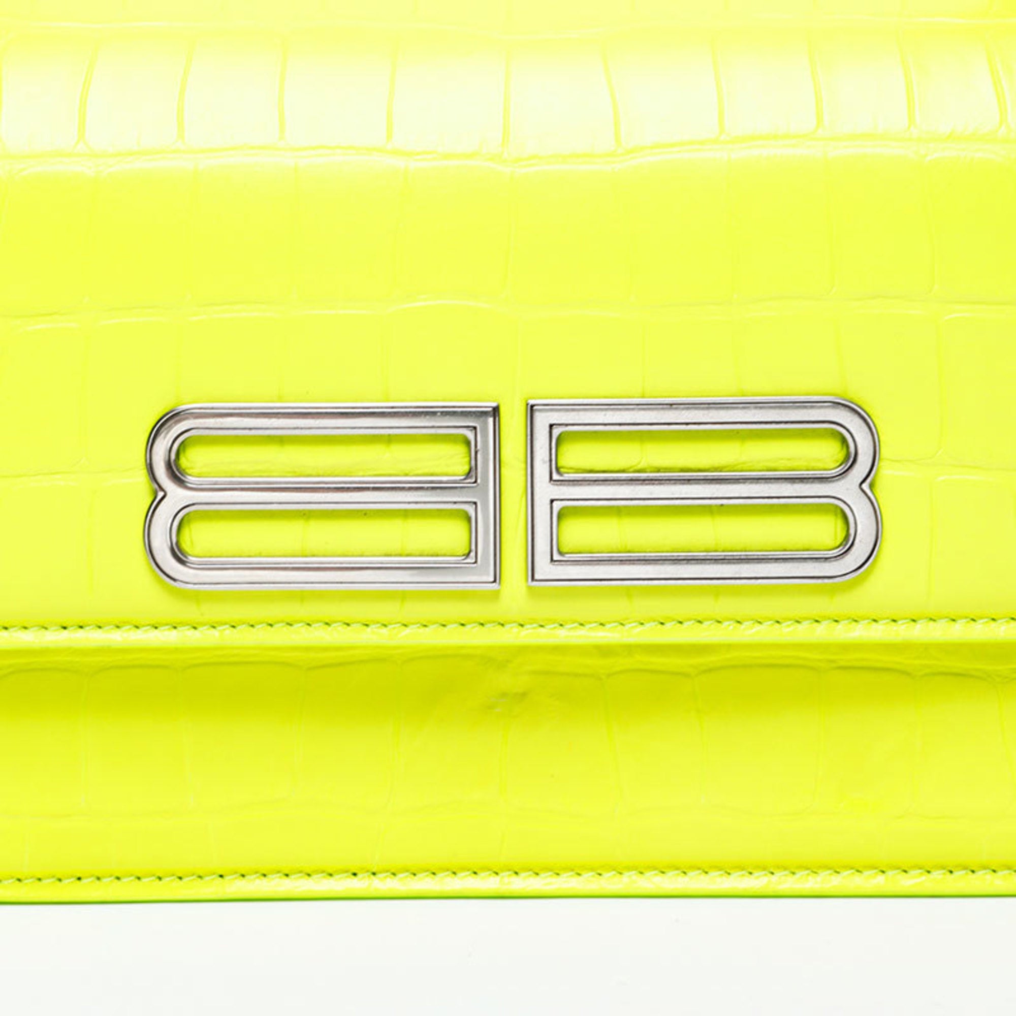 Balenciaga Yellow Leather Shoulder Bag (Pre-Owned)