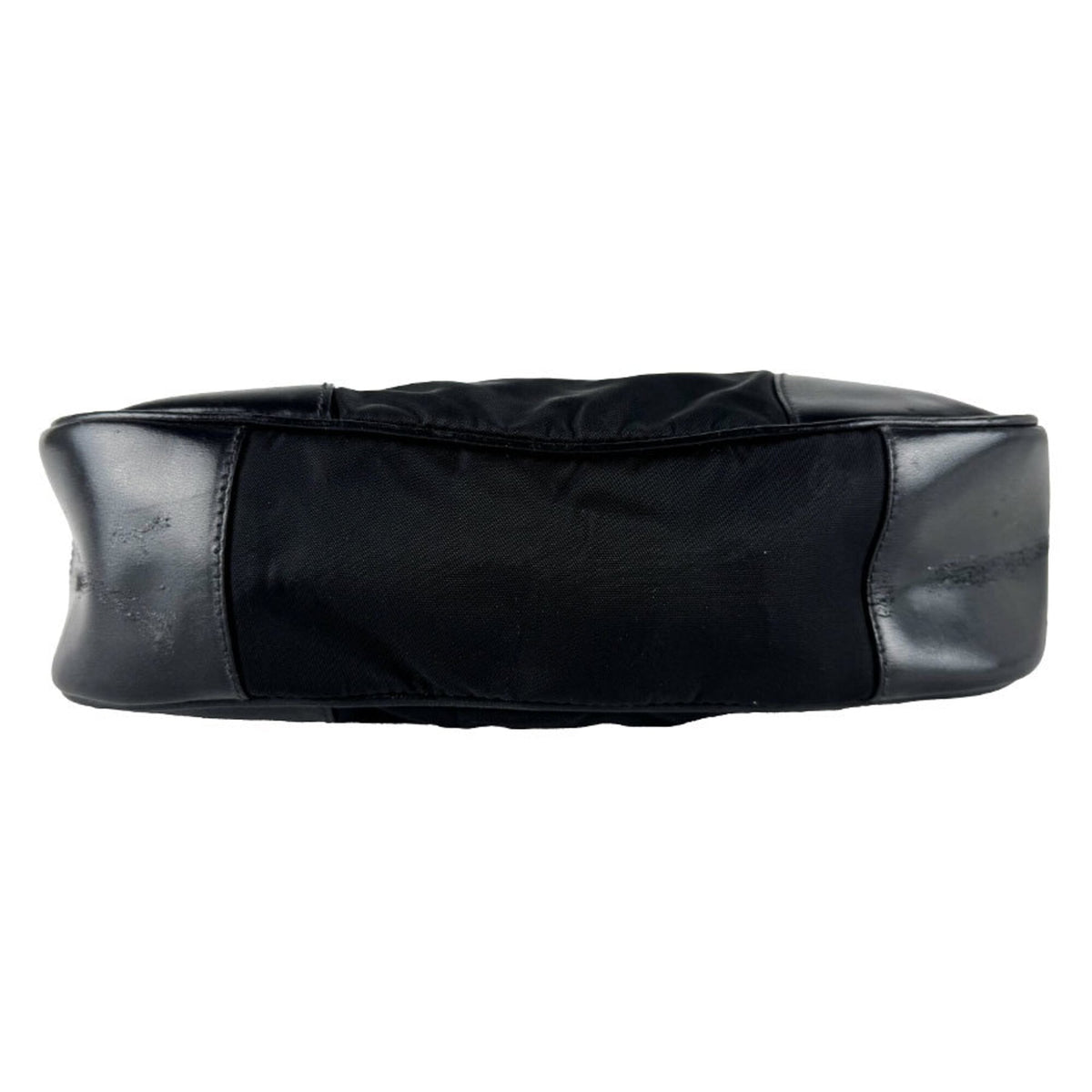 Prada Black Nylon Leather Handbag (Pre-Owned)