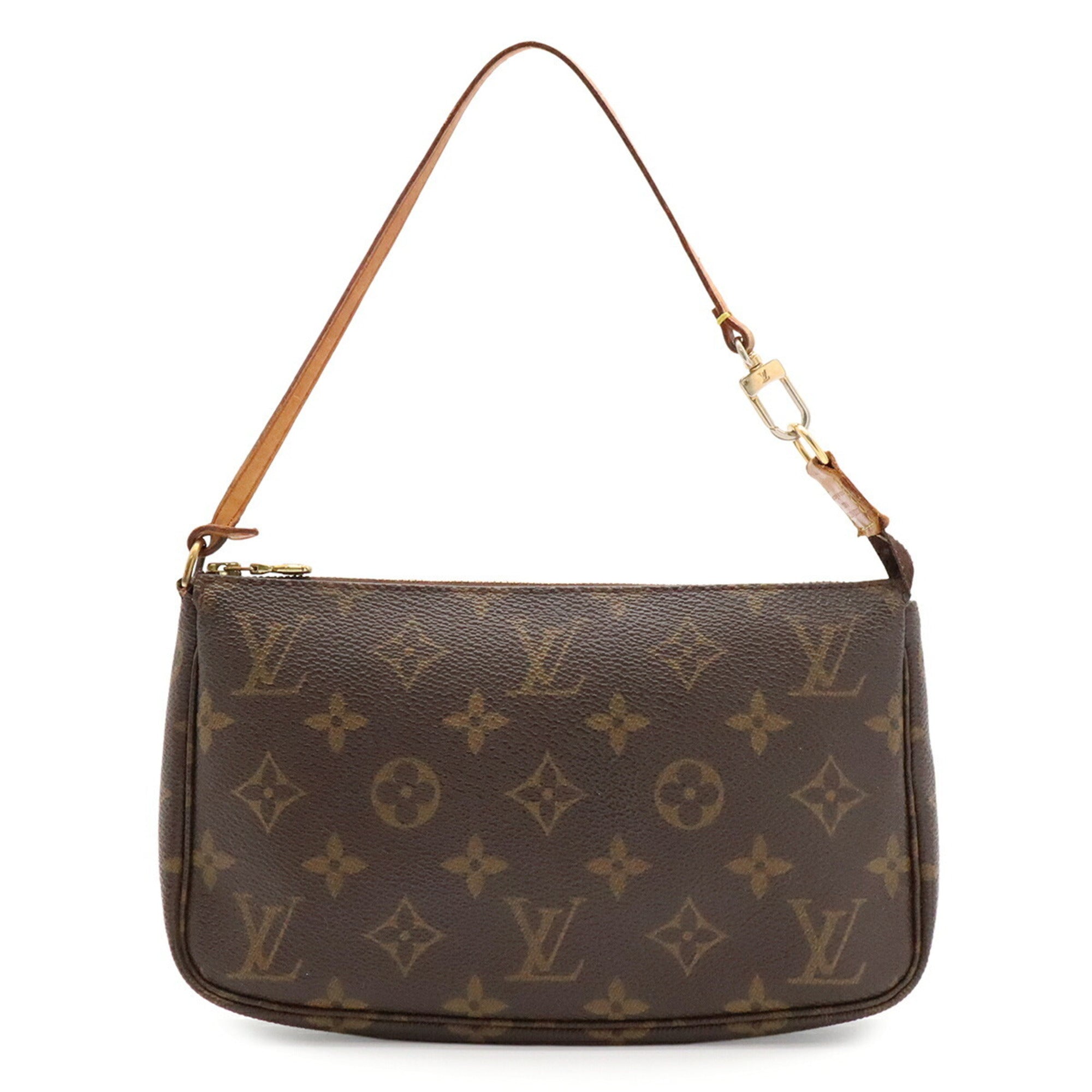 Louis Vuitton Brown Monogram Canvas Handbag Pochette Pouch (Pre-Owned)
