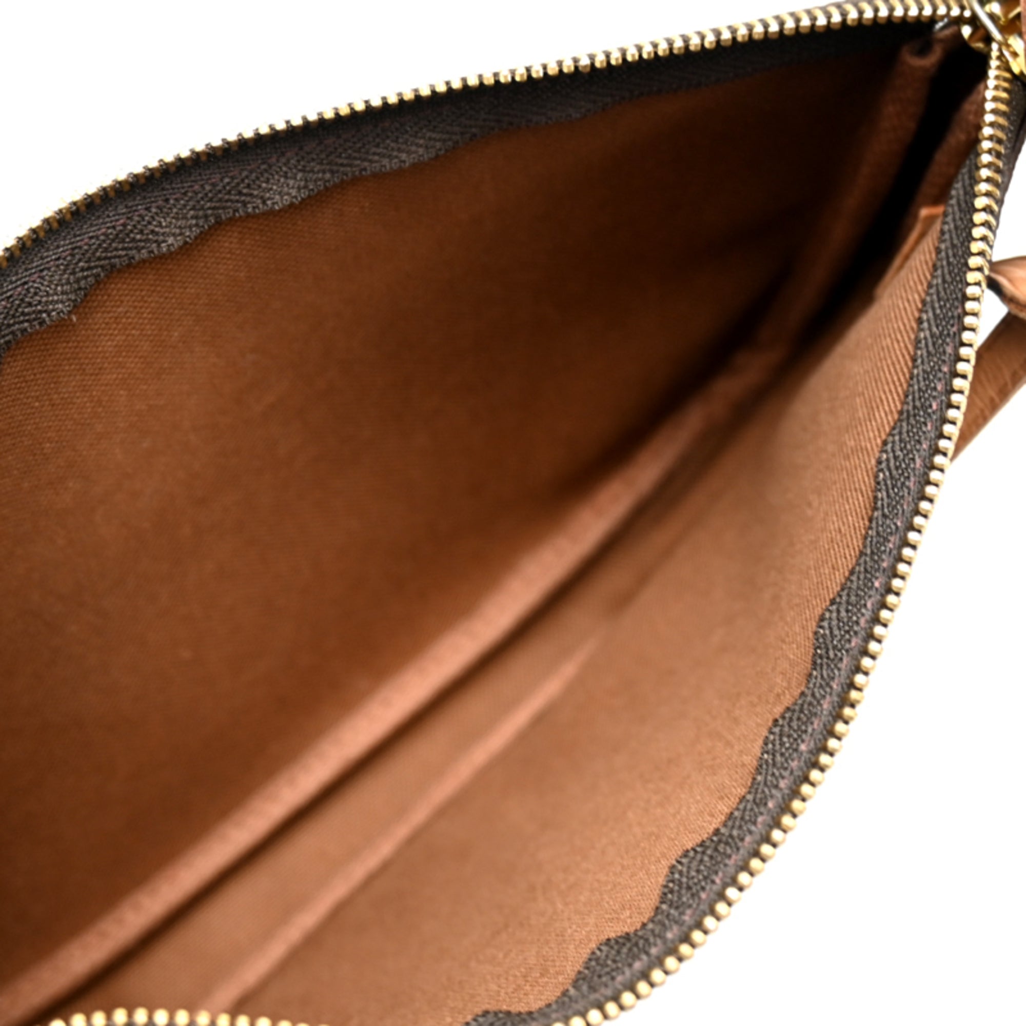Louis Vuitton Brown Monogram Pochette Shoulder Bag (Pre-Owned)