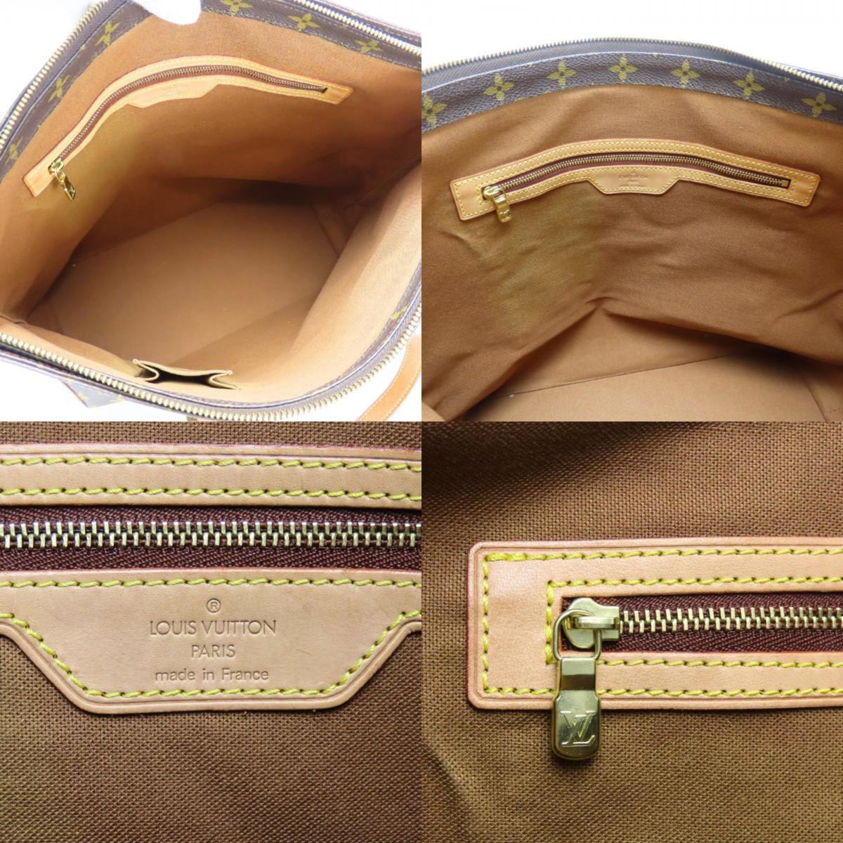 Louis Vuitton Brown Monogram Leather Tote Bag (Pre-Owned)
