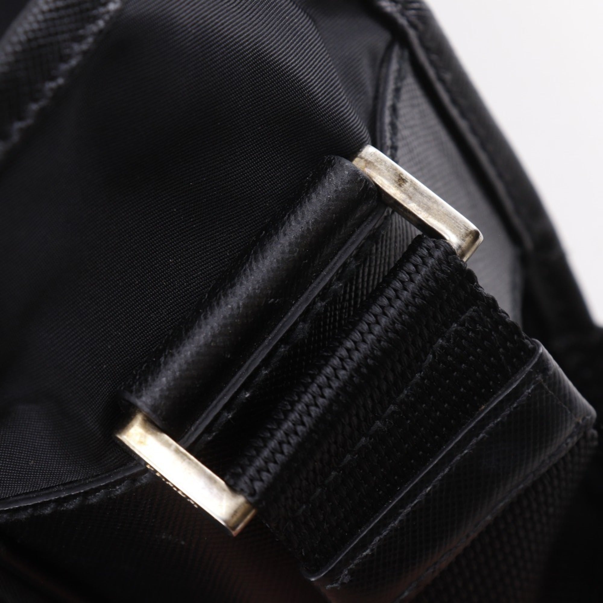 Prada Black Nero Nylon Shoulder Bag (Pre-Owned)
