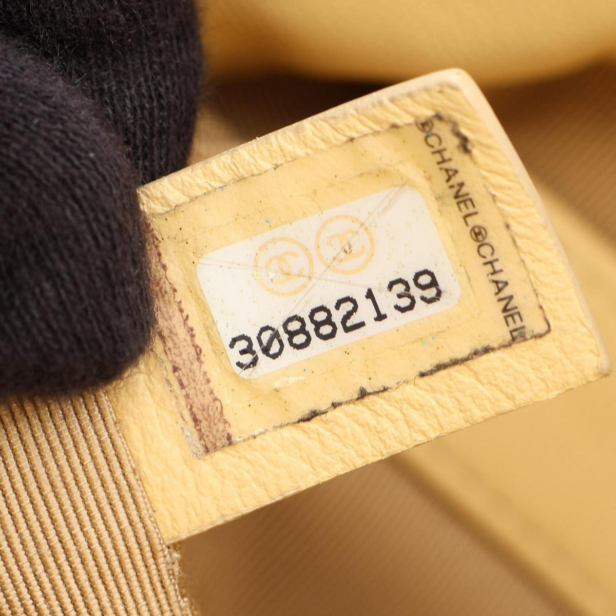 Chanel Yellow Leather Handbag Shoulder Bag (Pre-Owned)