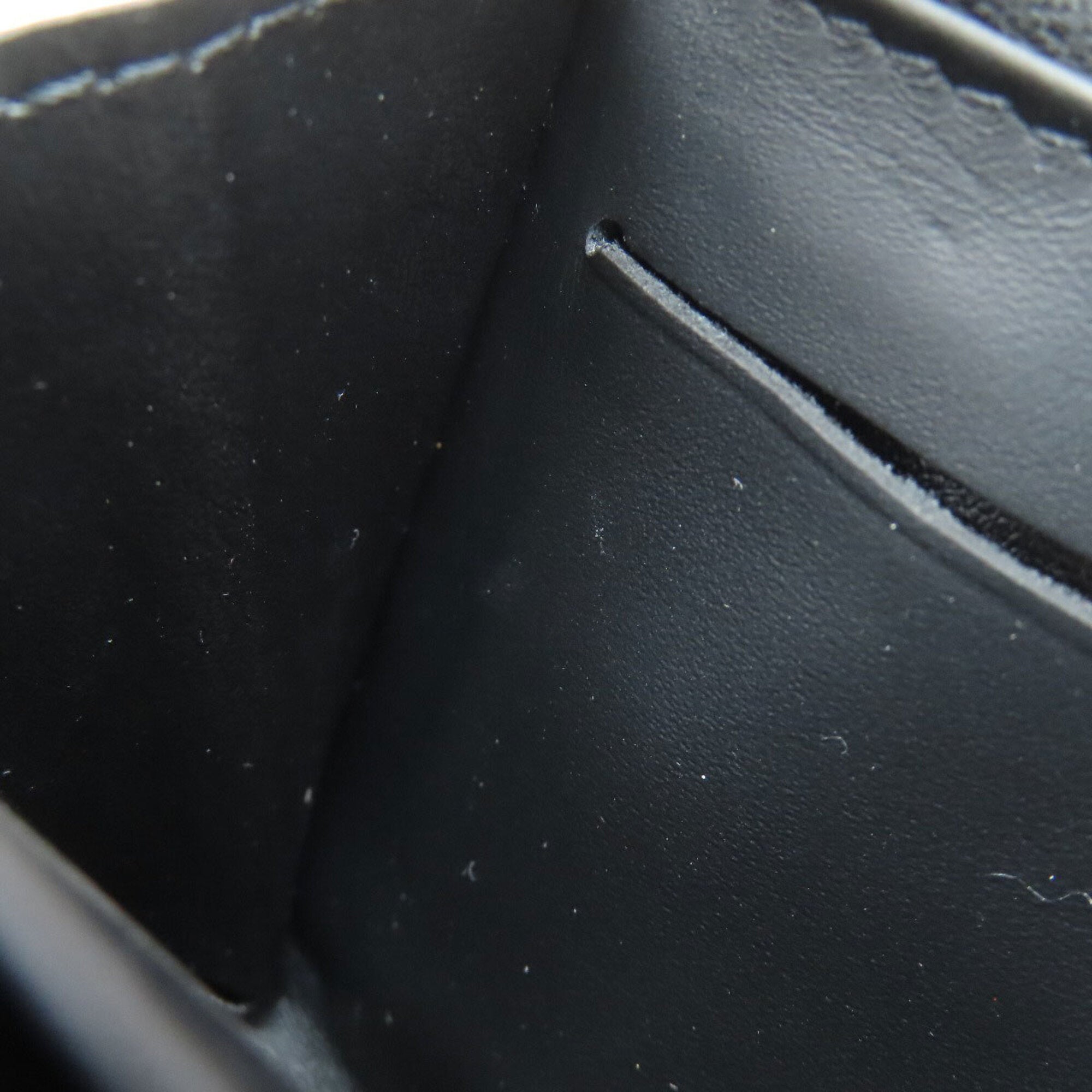 Louis Vuitton Malletage Noir Leather Wallet (Bi-Fold) (Pre-Owned)