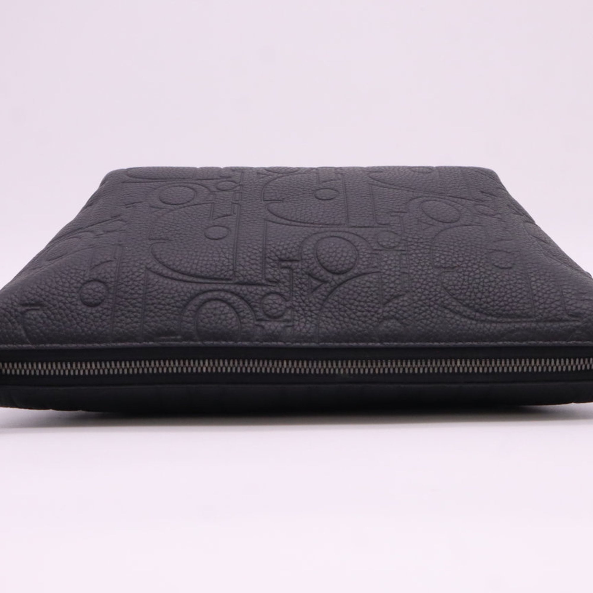 Christian Dior Black Leather Clutch Bag (Pre-Owned)