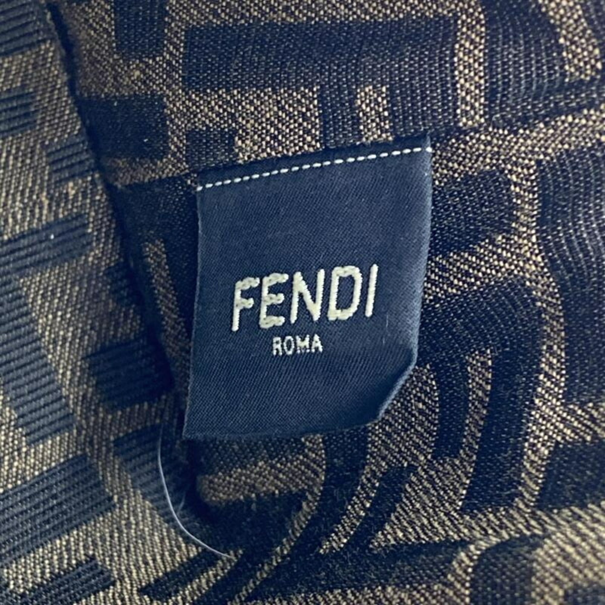 Fendi Brown Leather Shoulder Bag (Pre-Owned)