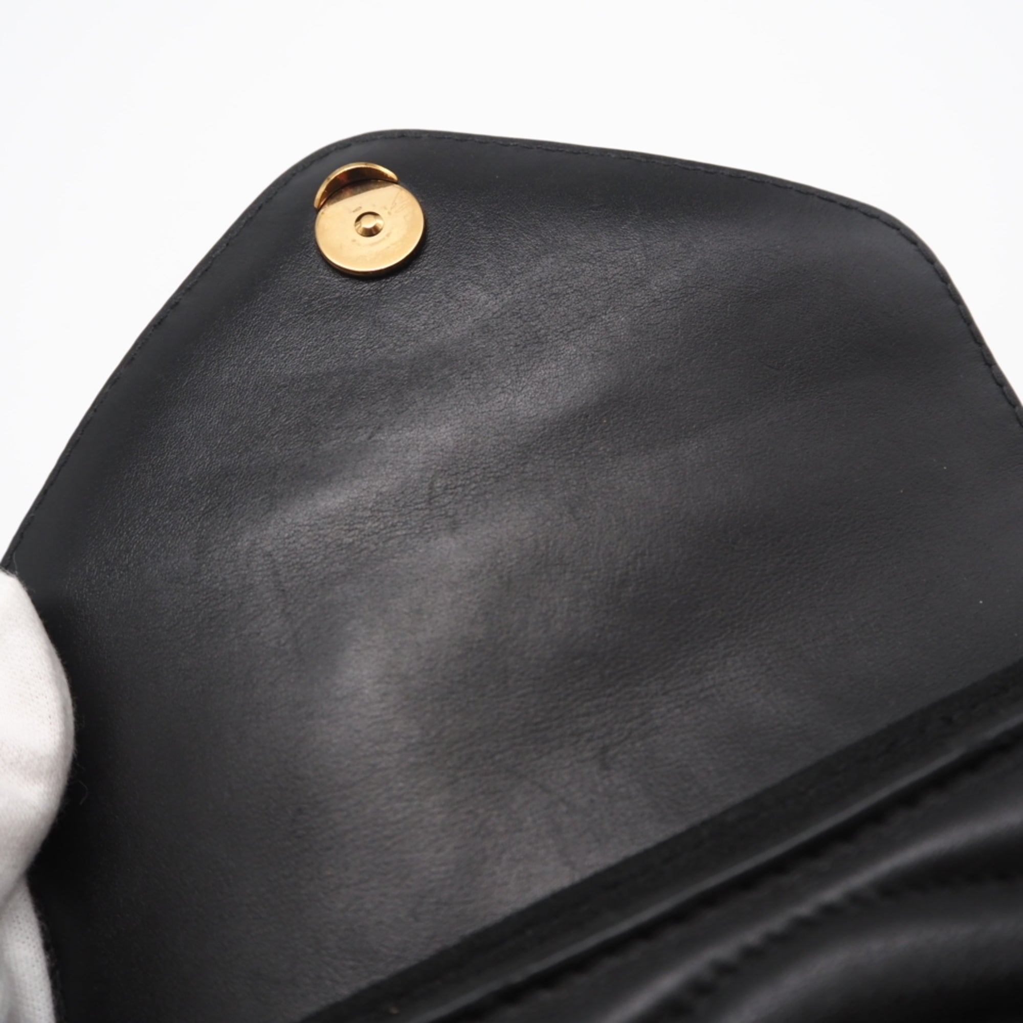 Louis Vuitton Black Leather Pochette Shoulder Bag (Pre-Owned)