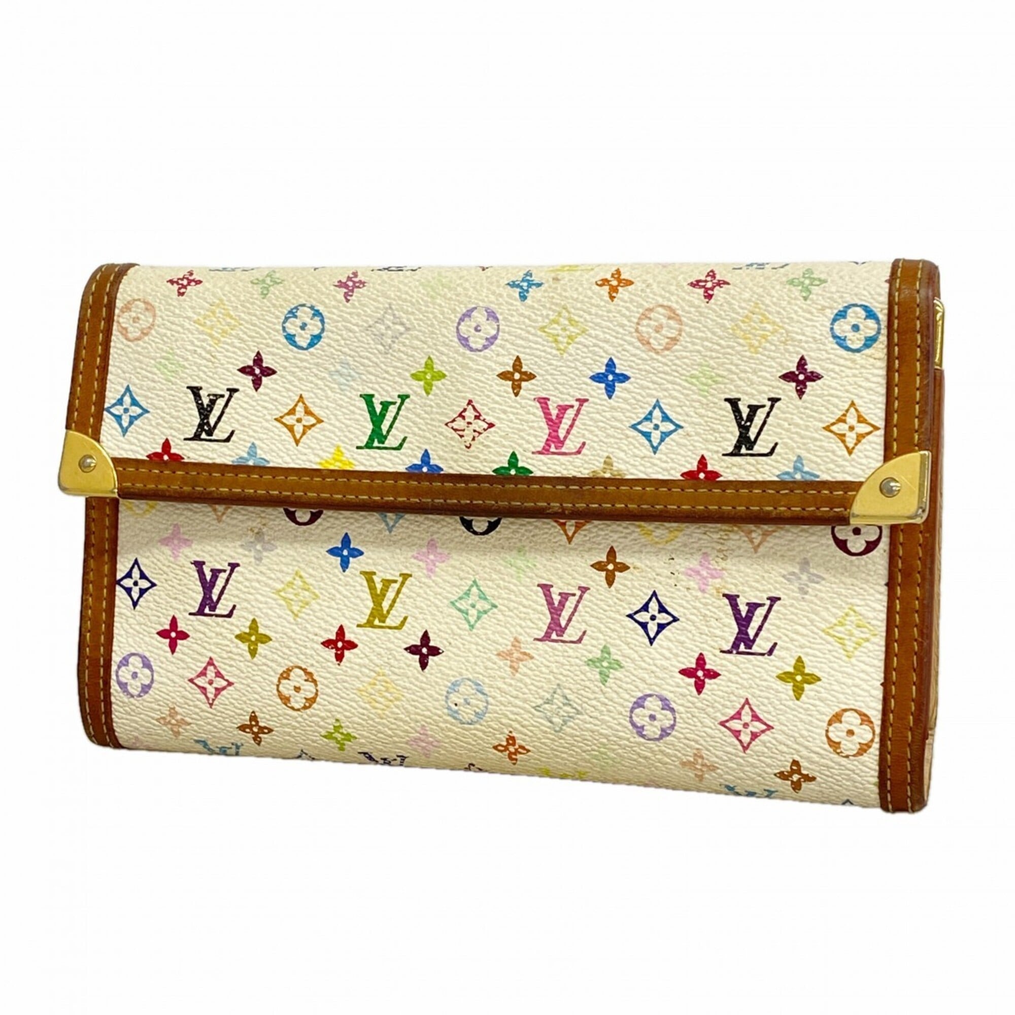 Louis Vuitton Blanc Long Wallet (Tri-Fold) (Pre-Owned)