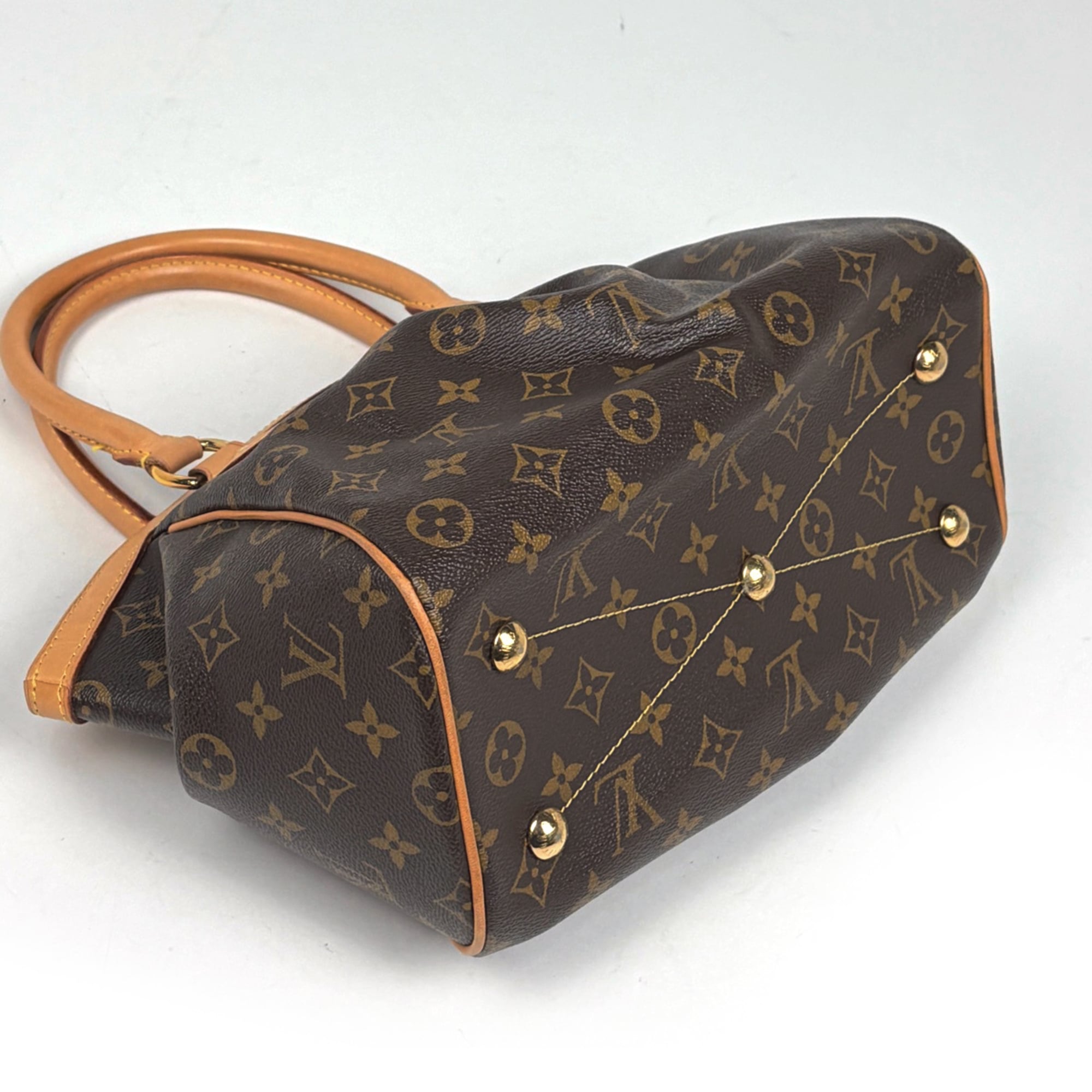 Louis Vuitton Brown Monogram Handbag Tote Bag (Pre-Owned)