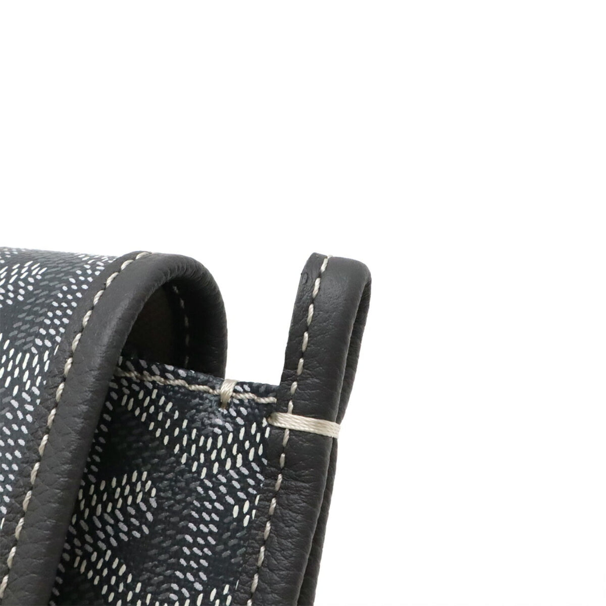 Goyard Gray White Coated Canvas Clutch Bag Handbag Pochette Shoulder Bag (Pre-Owned)