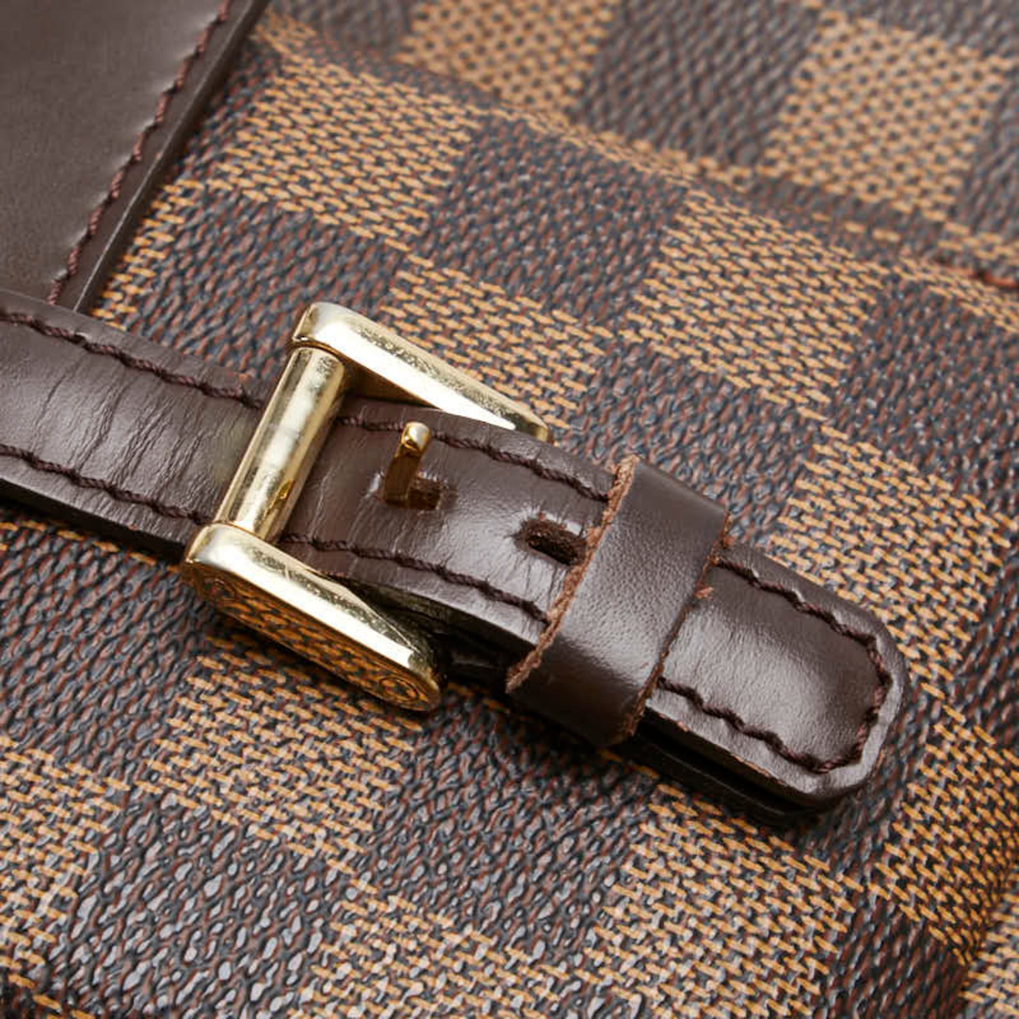 Louis Vuitton Damier Brown Pvc Leather Shoulder Bag Tote Bag (Pre-Owned)