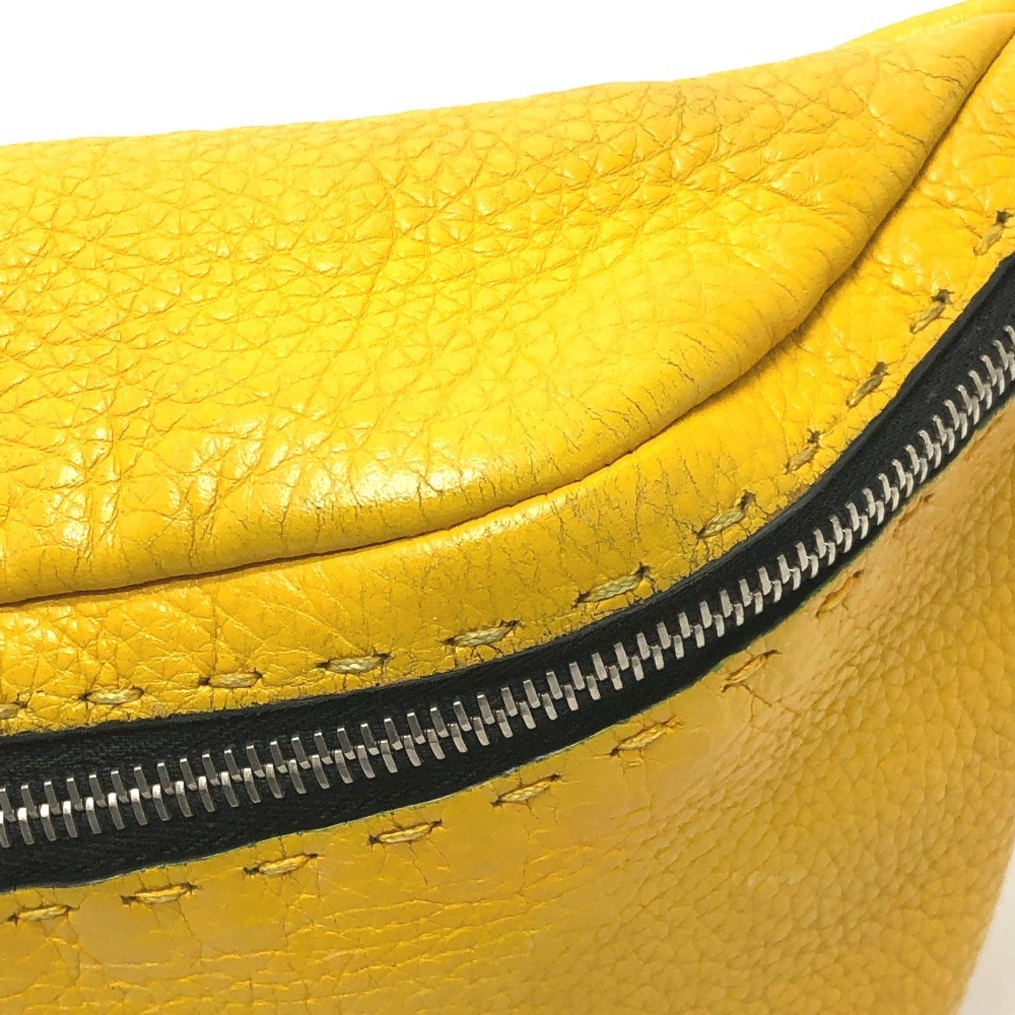 Fendi Yellow Leather Sling Bag (Pre-Owned)