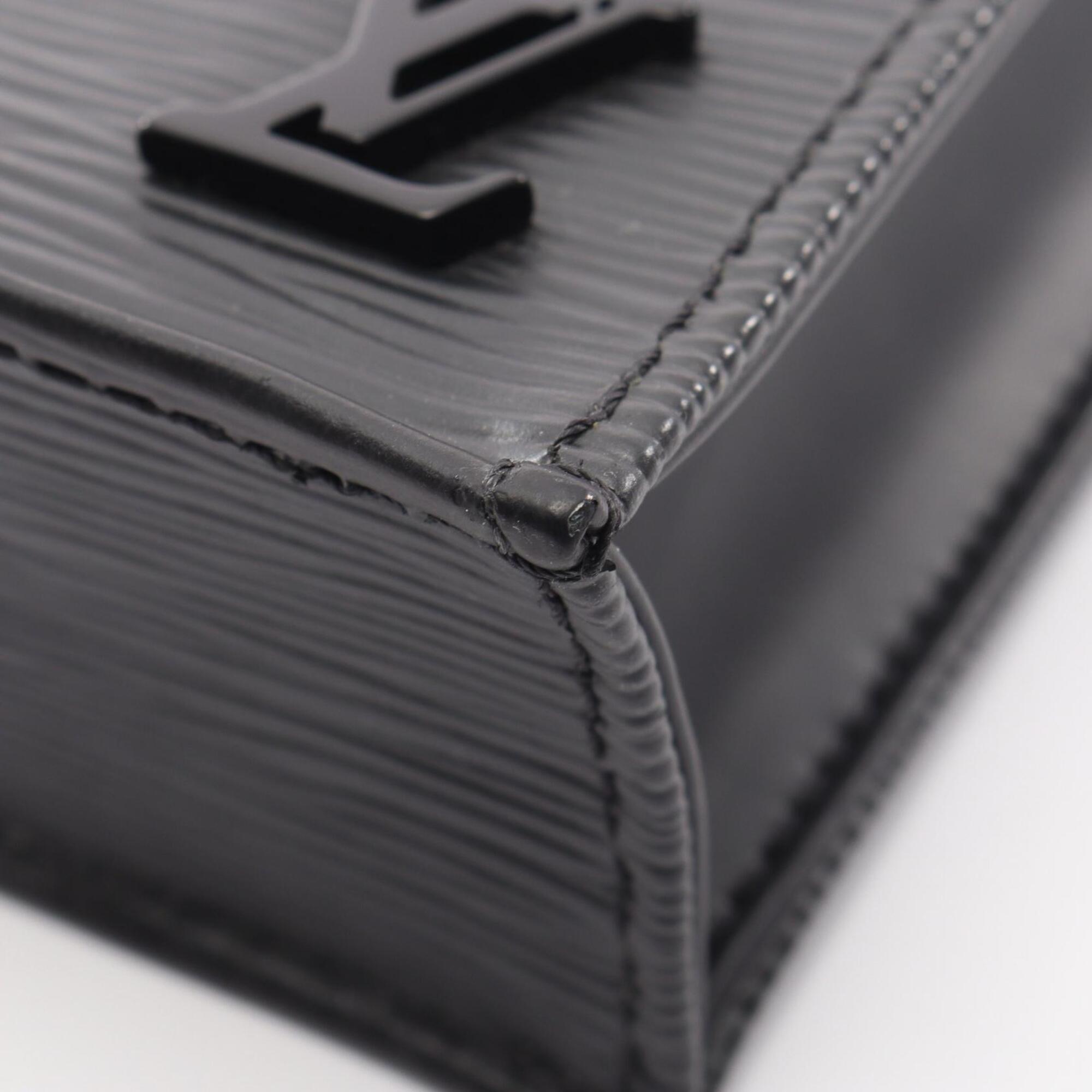 Louis Vuitton Black Noir Leather Handbag (Pre-Owned)