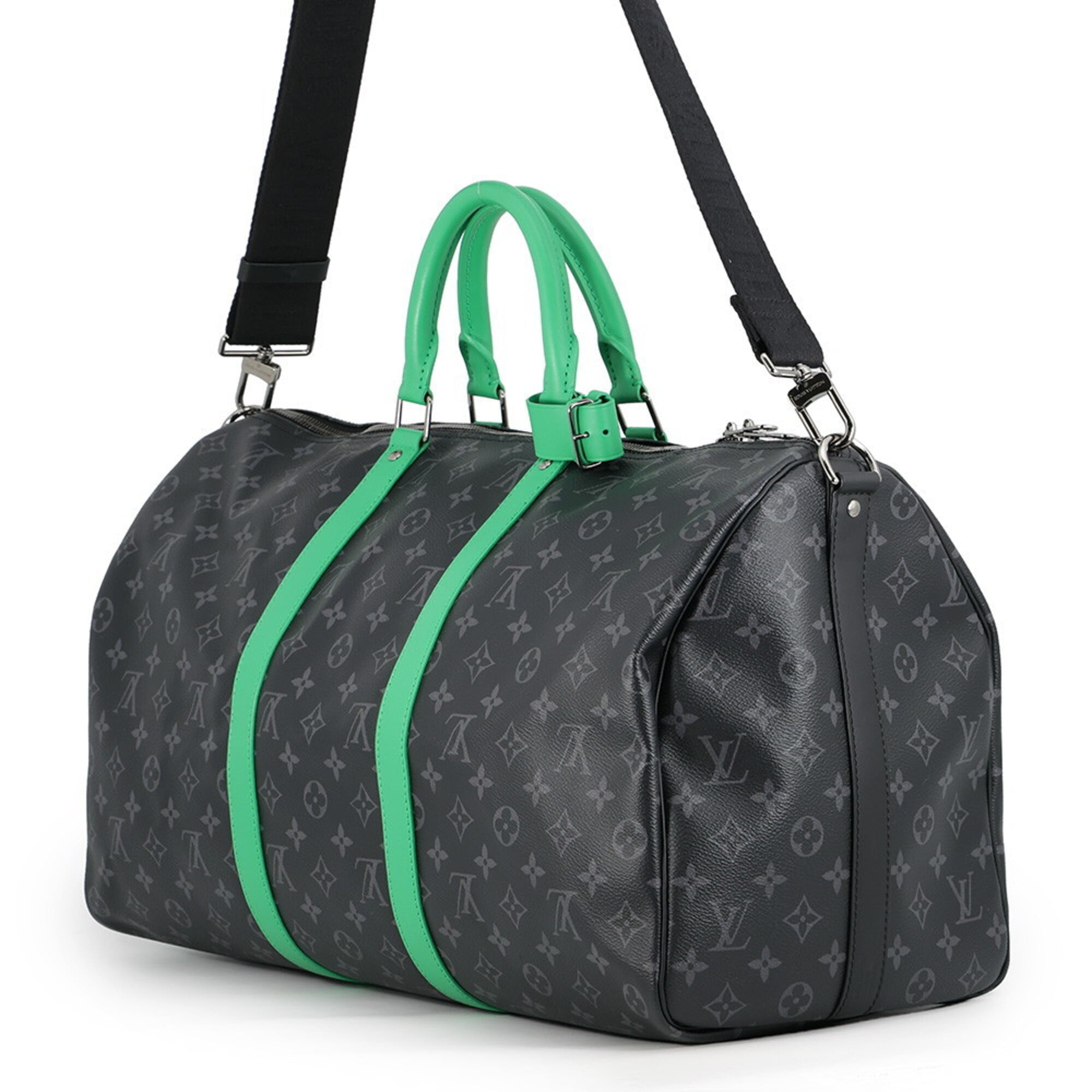 Louis Vuitton Black Monogram Eclipse Noir Monogram Eclipse Boston Bag Handbag (Pre-Owned)
