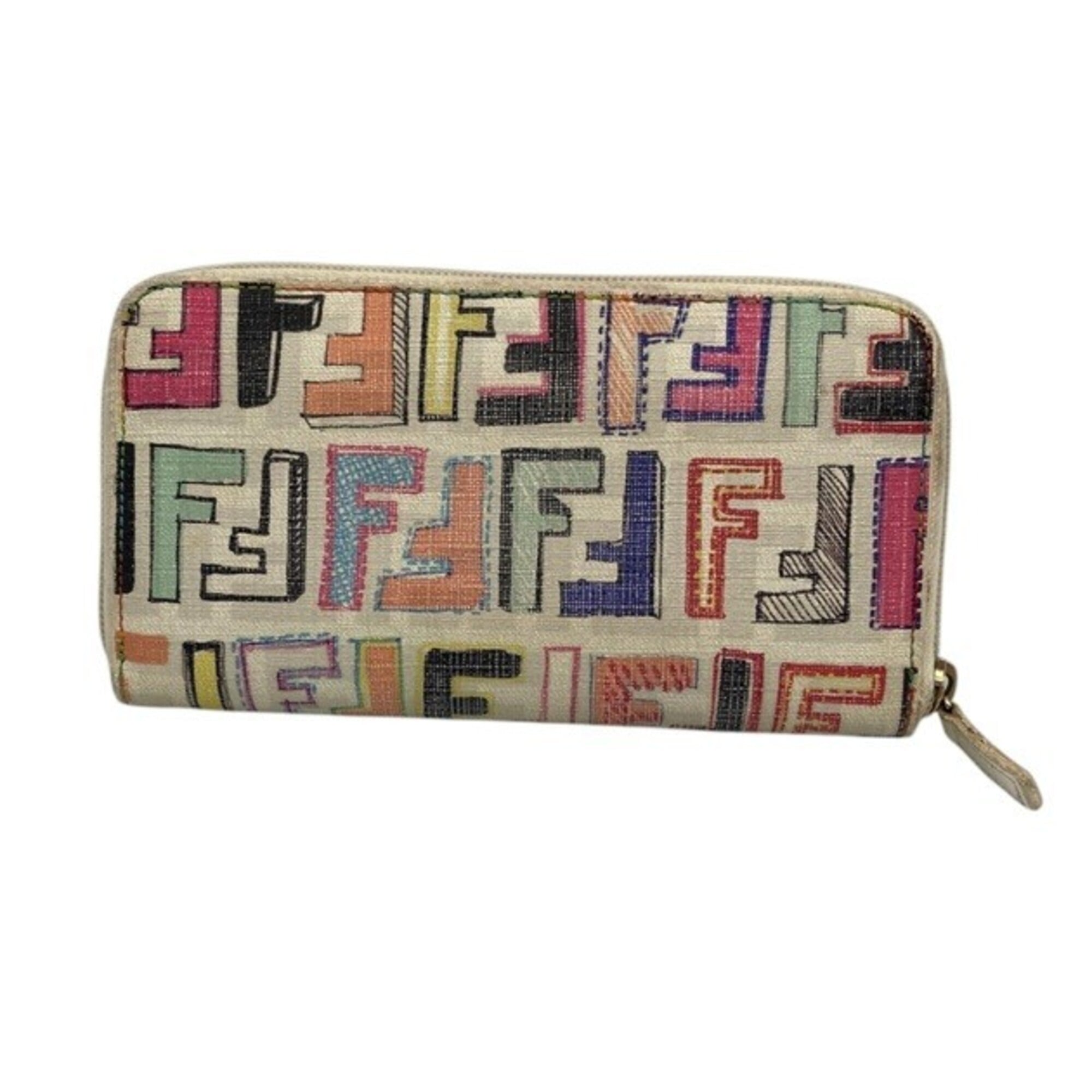 Fendi Multi-Color Zucca Long Wallet (Bi-Fold) (Pre-Owned)