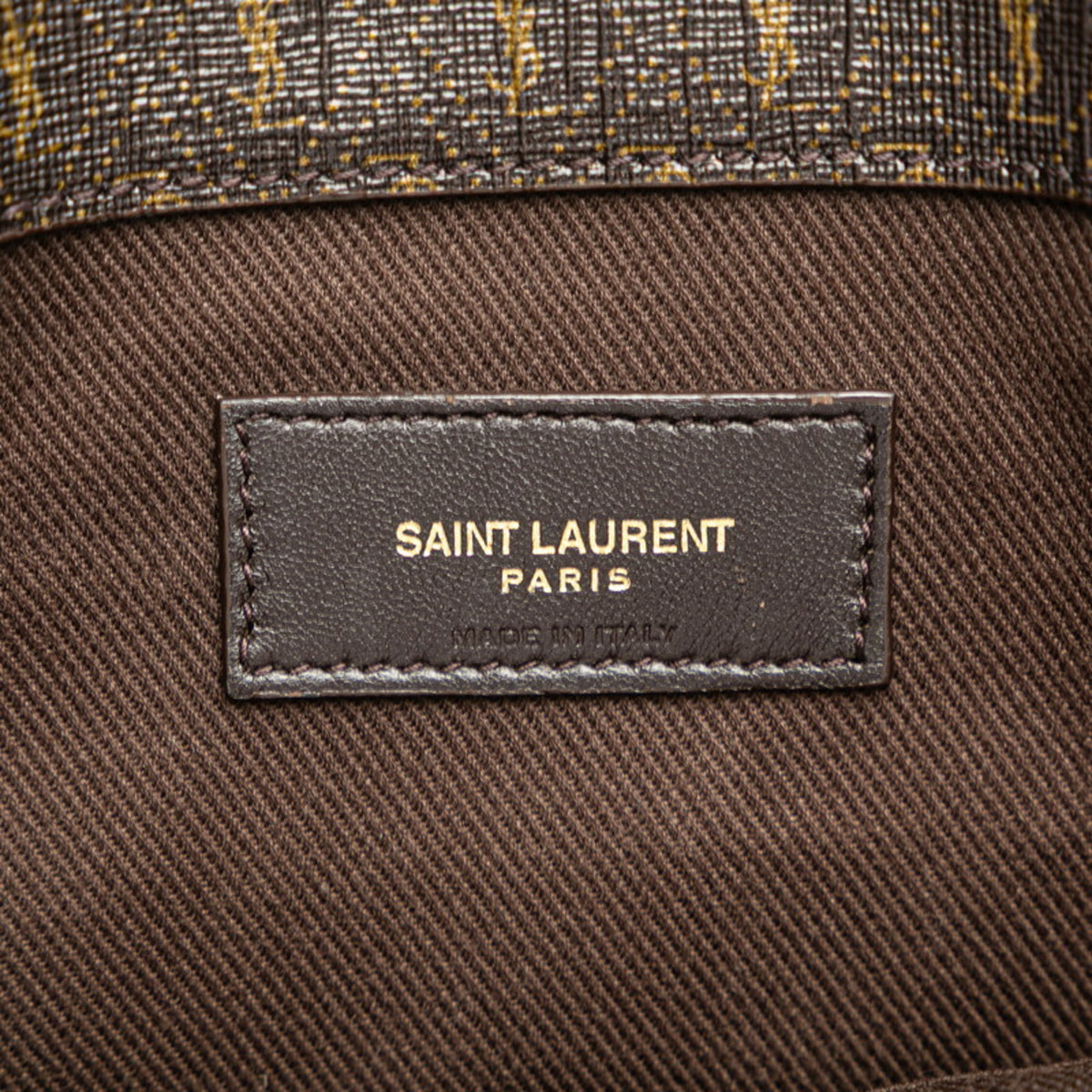 Saint Laurent Brown Pvc Leather Shoulder Bag Tote Bag (Pre-Owned)