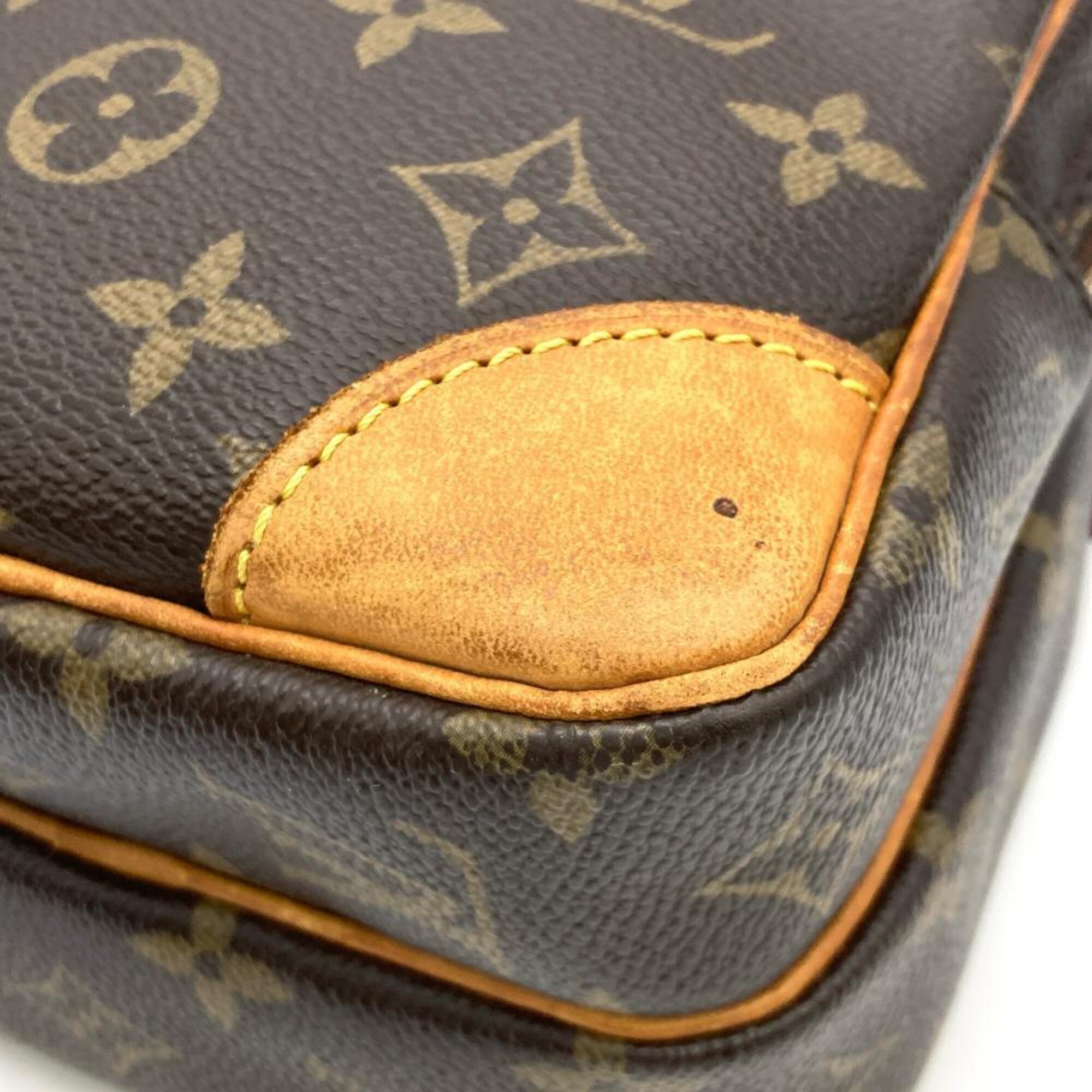 Louis Vuitton Brown Monogram Canvas Shoulder Bag (Pre-Owned)