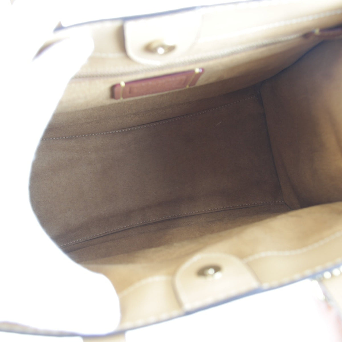 Coach Beige Leather Tote Bag (Pre-Owned)