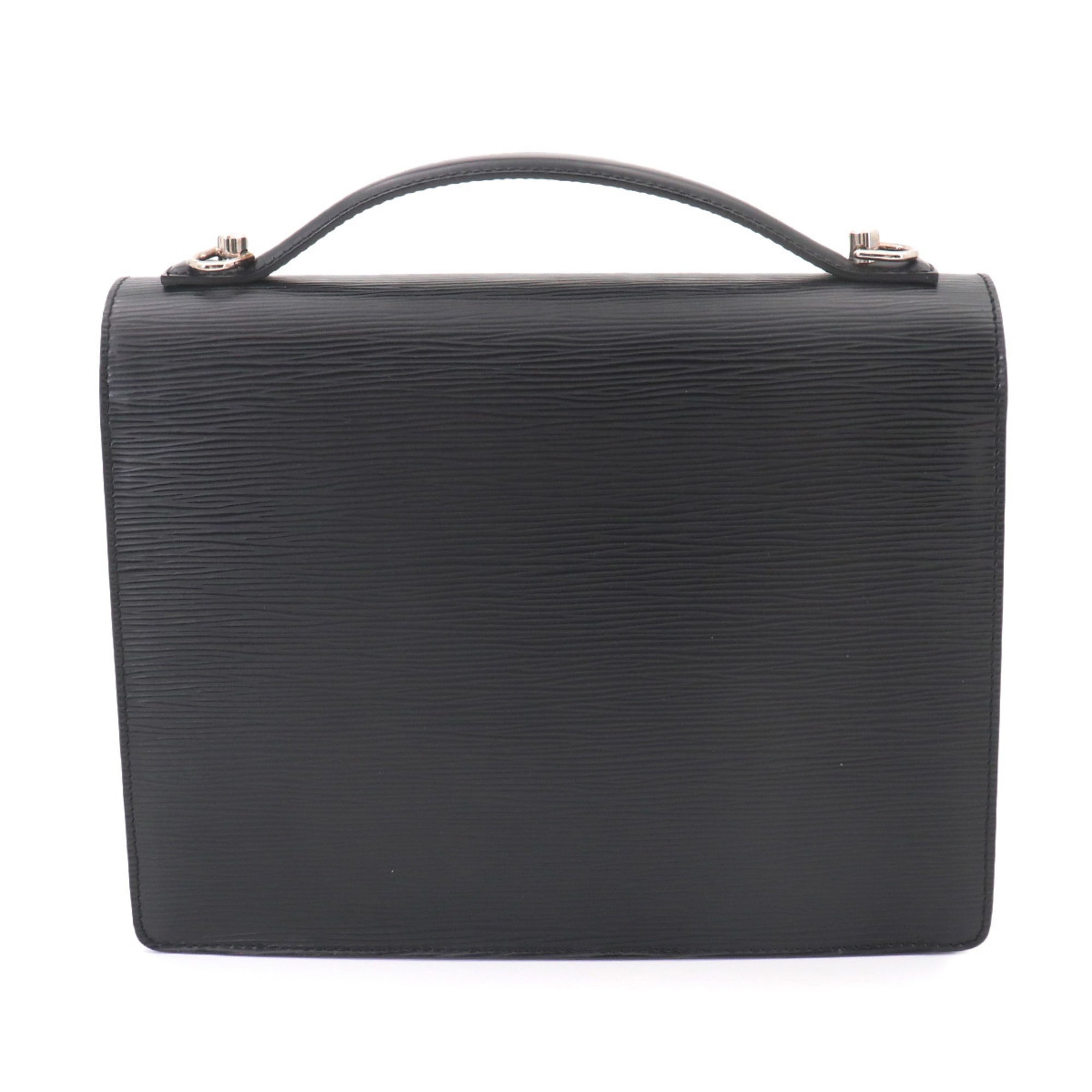 Louis Vuitton Black Noir Epi Leather Handbag (Pre-Owned)