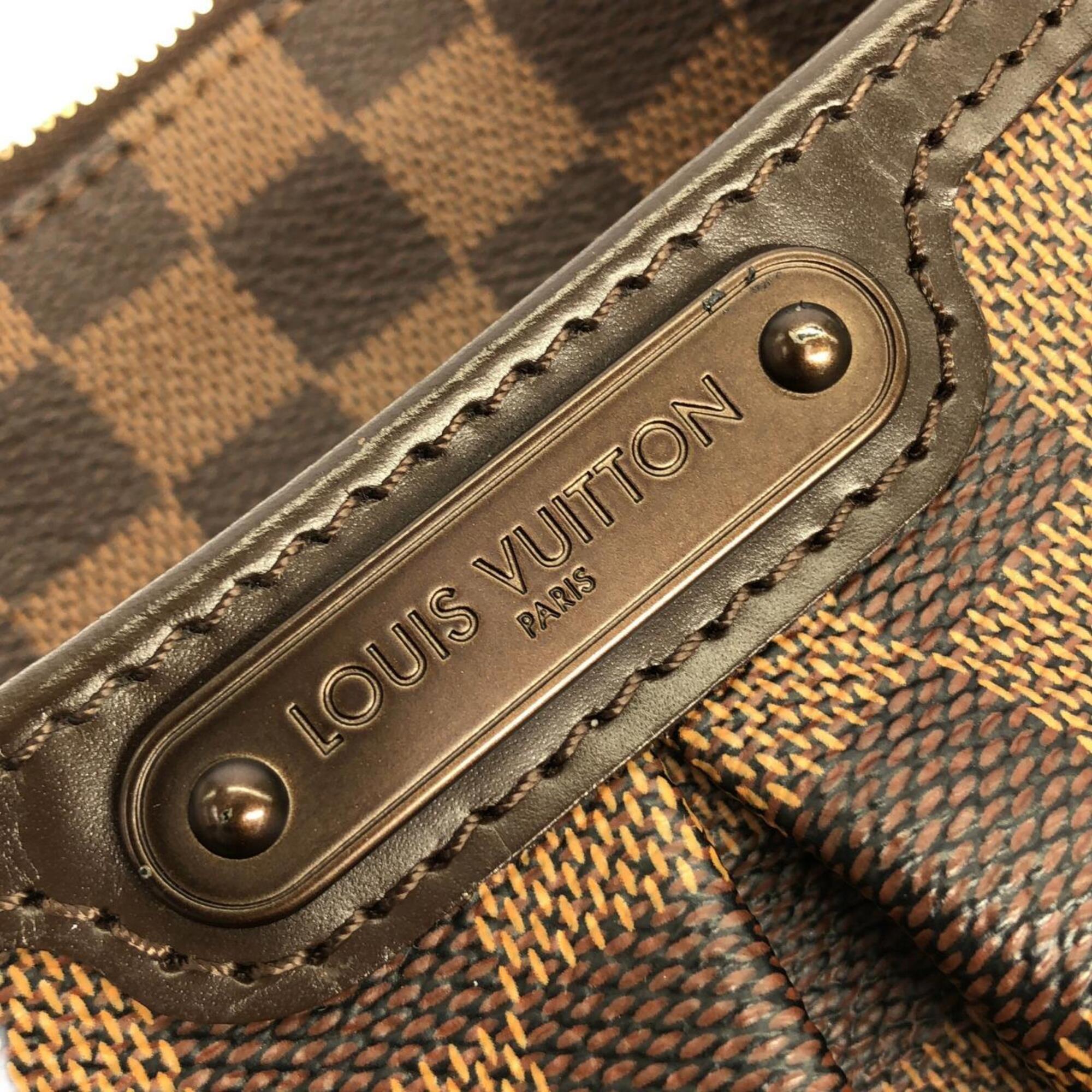 Louis Vuitton Damier Damier Canvas Ebene Damier Canvas Shoulder Bag (Pre-Owned)