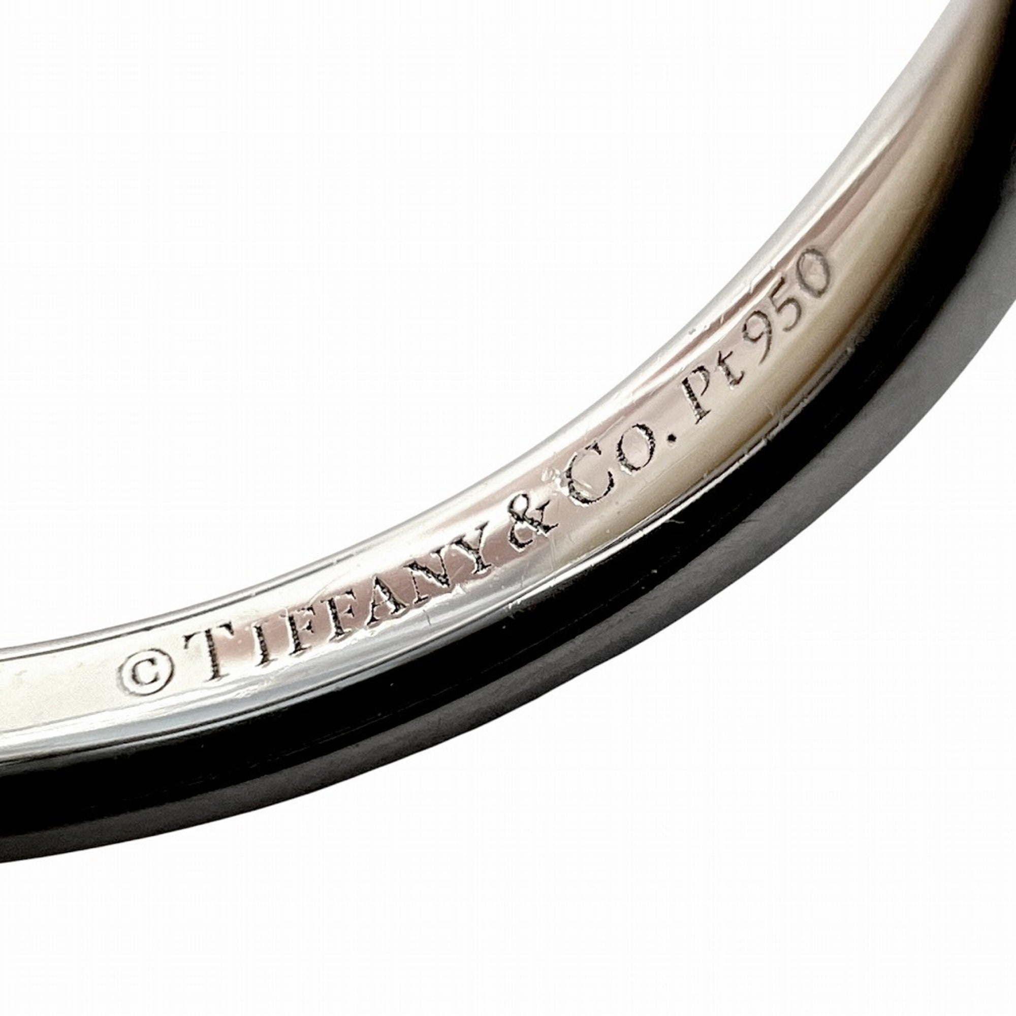 Tiffany Platinum Platinum 950 Band Ring (Pre-Owned)
