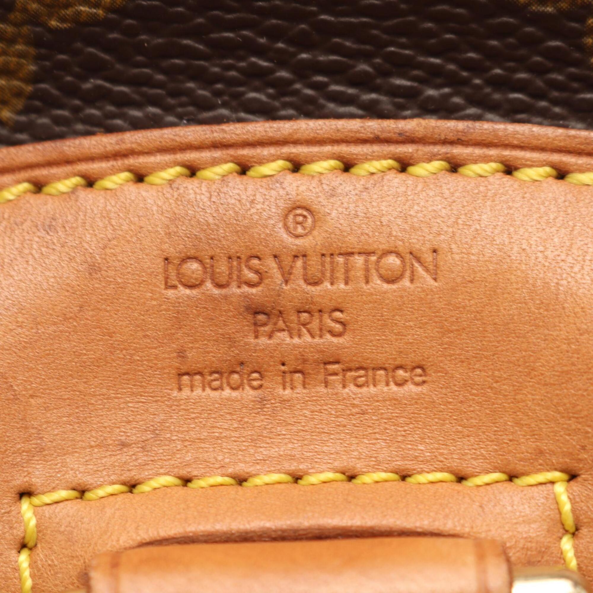 Louis Vuitton Brown Monogram Coated Canvas Leather Backpack (Pre-Owned)