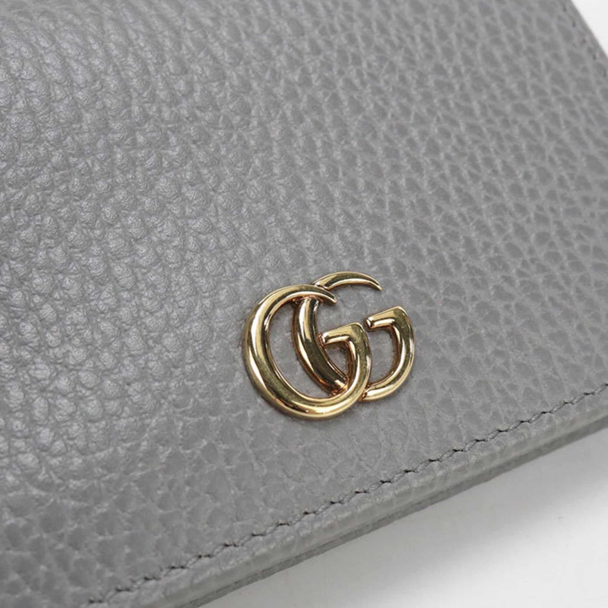 Gucci Gray Leather Wallet (Bi-Fold) (Pre-Owned)