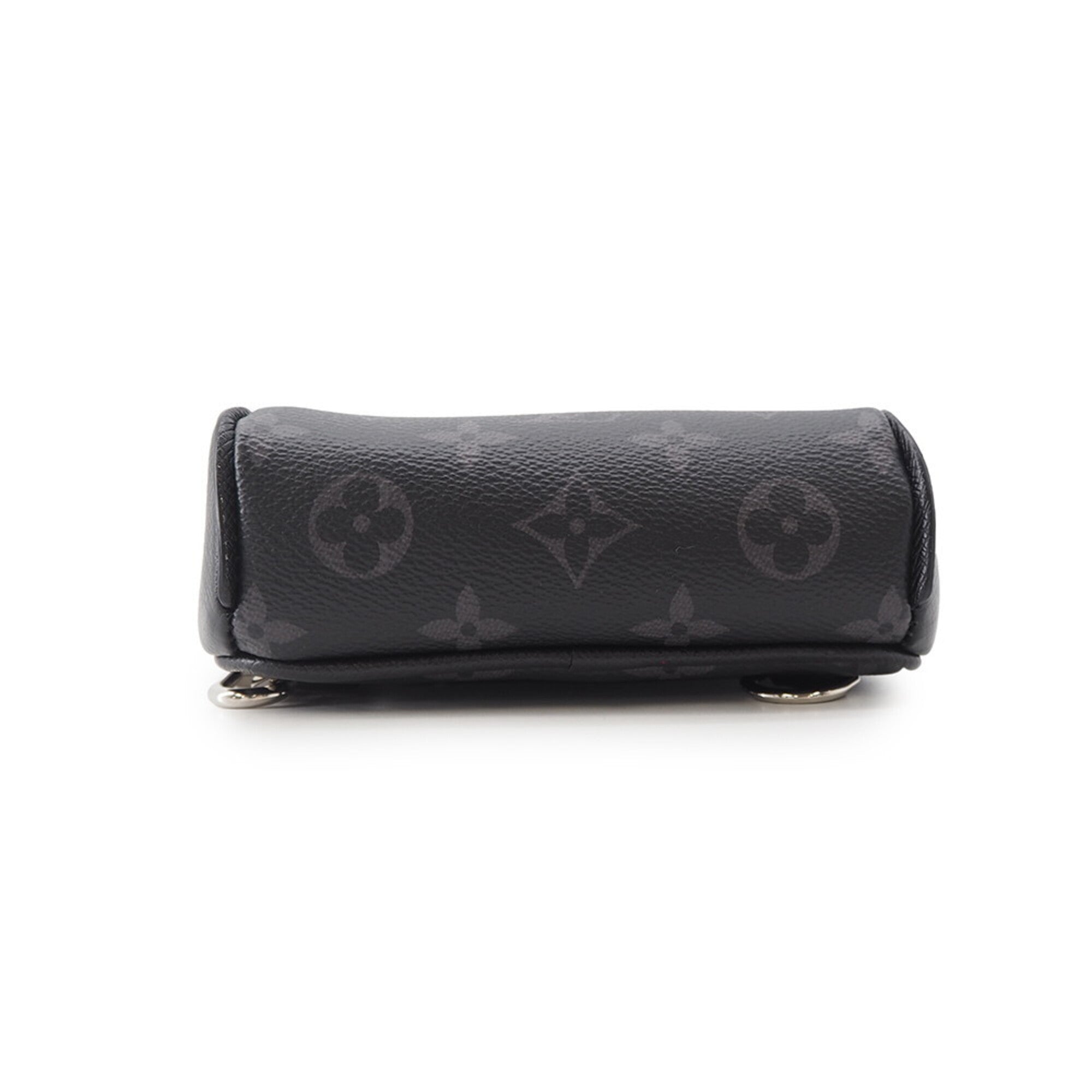 Louis Vuitton Monogram Eclipse Black Noir Taiga Leather Monogram Eclipse Handbag Sling Bag (Pre-Owned)
