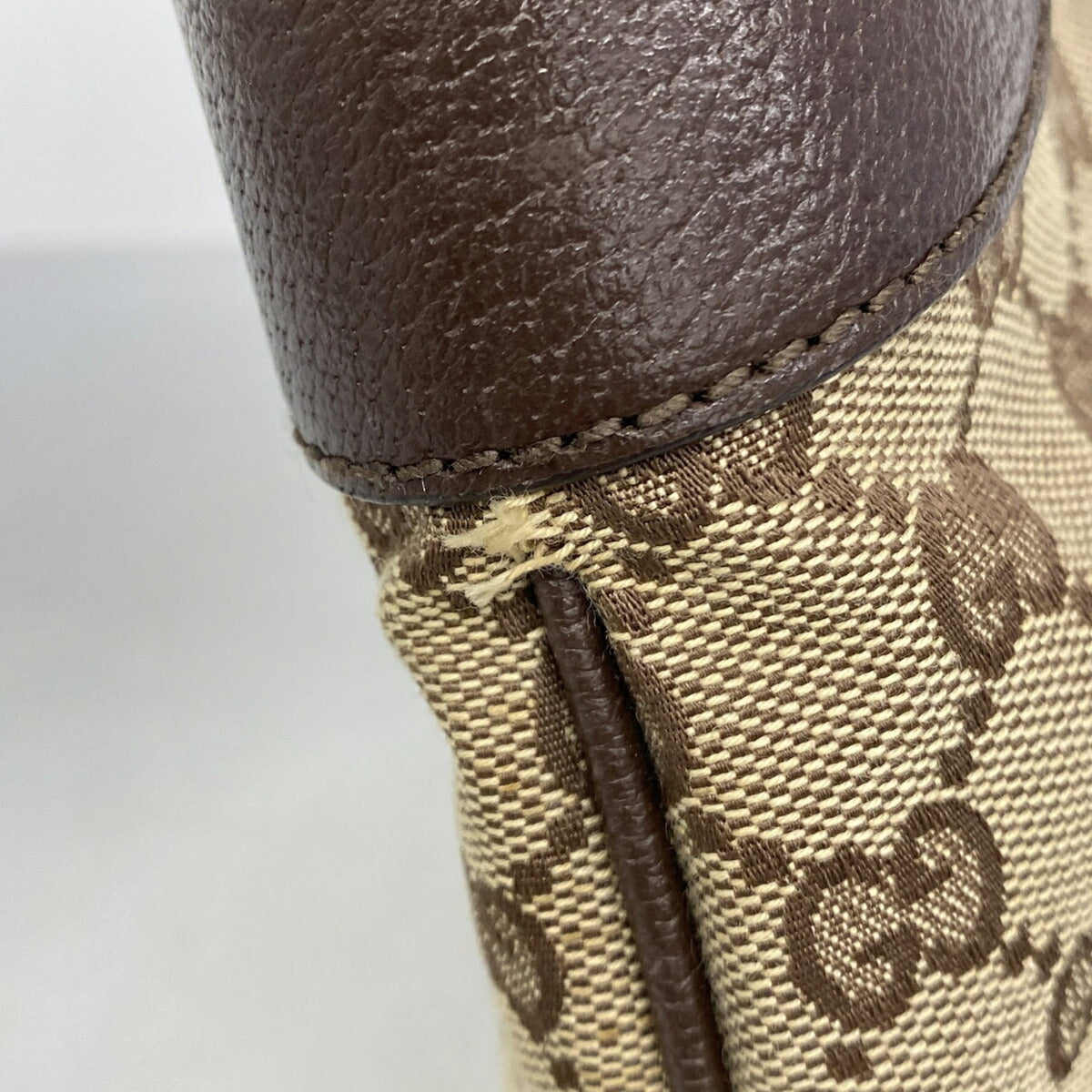 Gucci Beige Canvas Handbag (Pre-Owned)