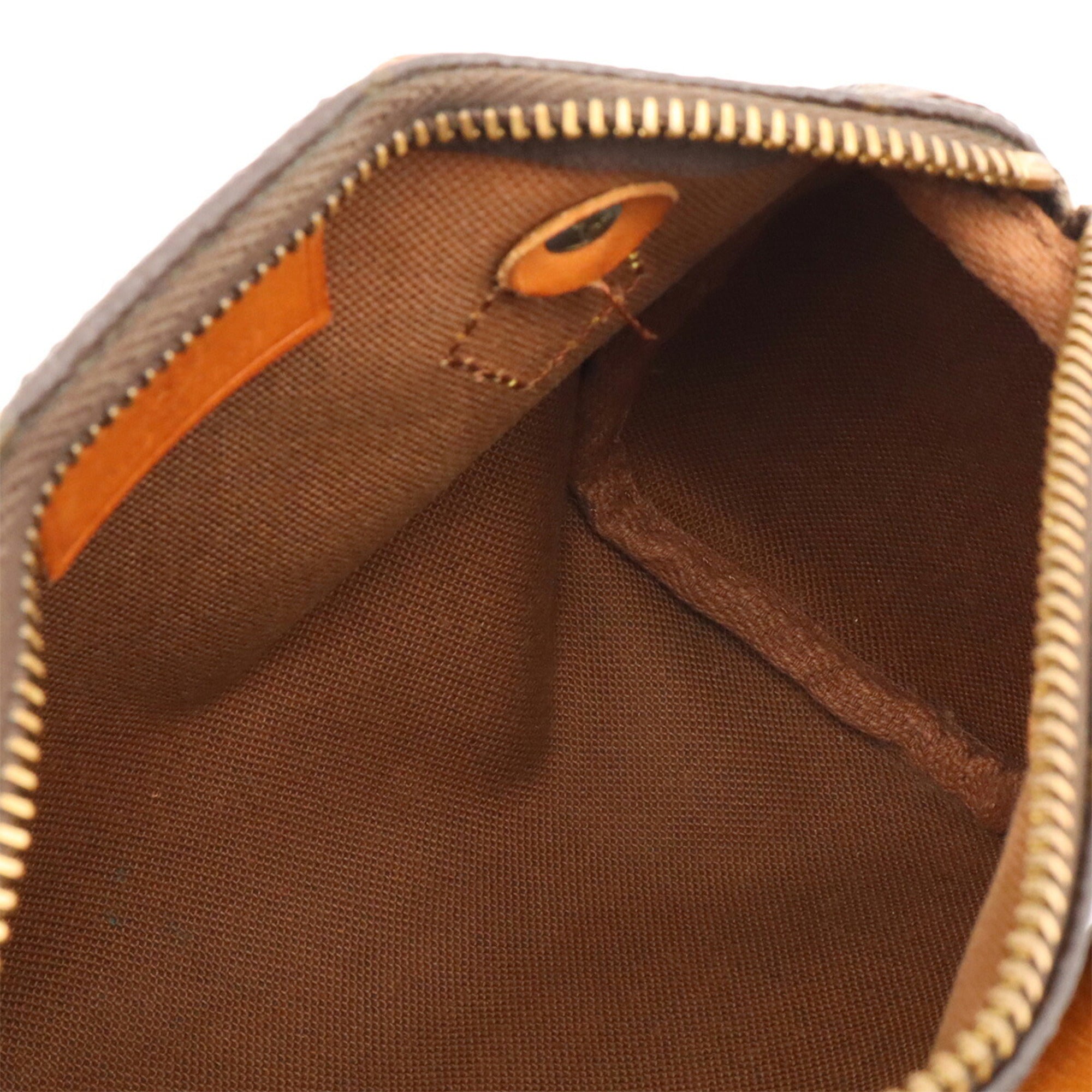 Louis Vuitton Brown Monogram Mini Handbag Pouch Shoulder Bag (Pre-Owned)