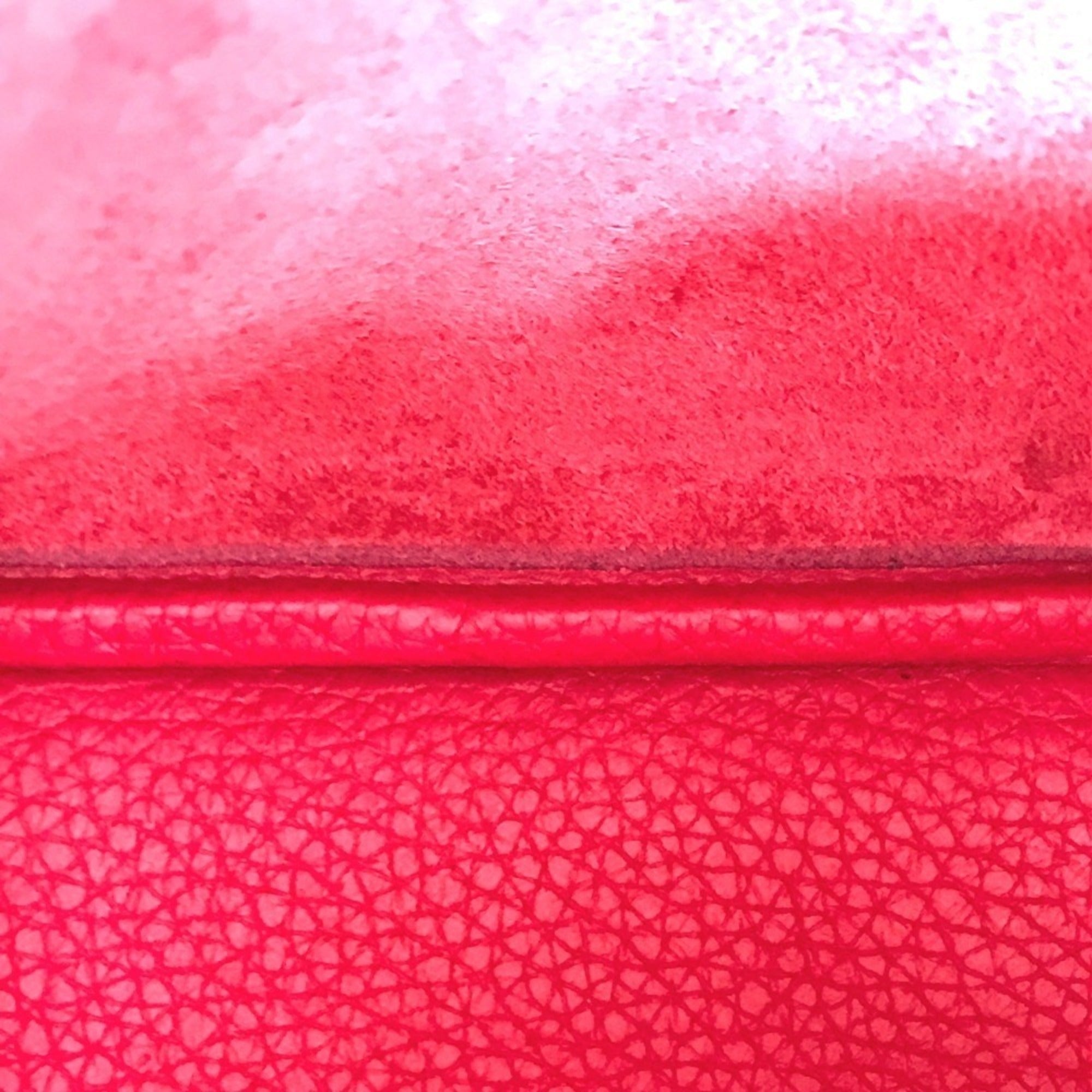 Hermes Pink Taurillon Clemence Leather Handbag (Pre-Owned)