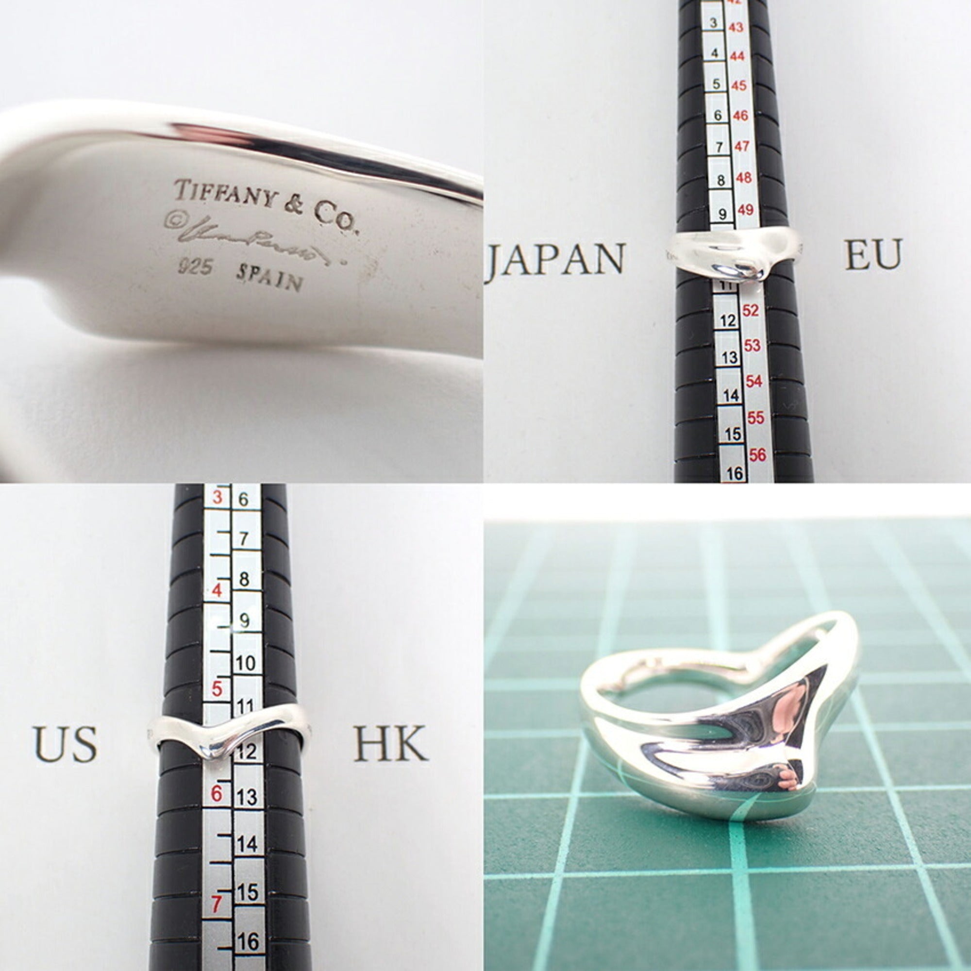 Tiffany Sterling Silver 925 Band Ring (Pre-Owned)