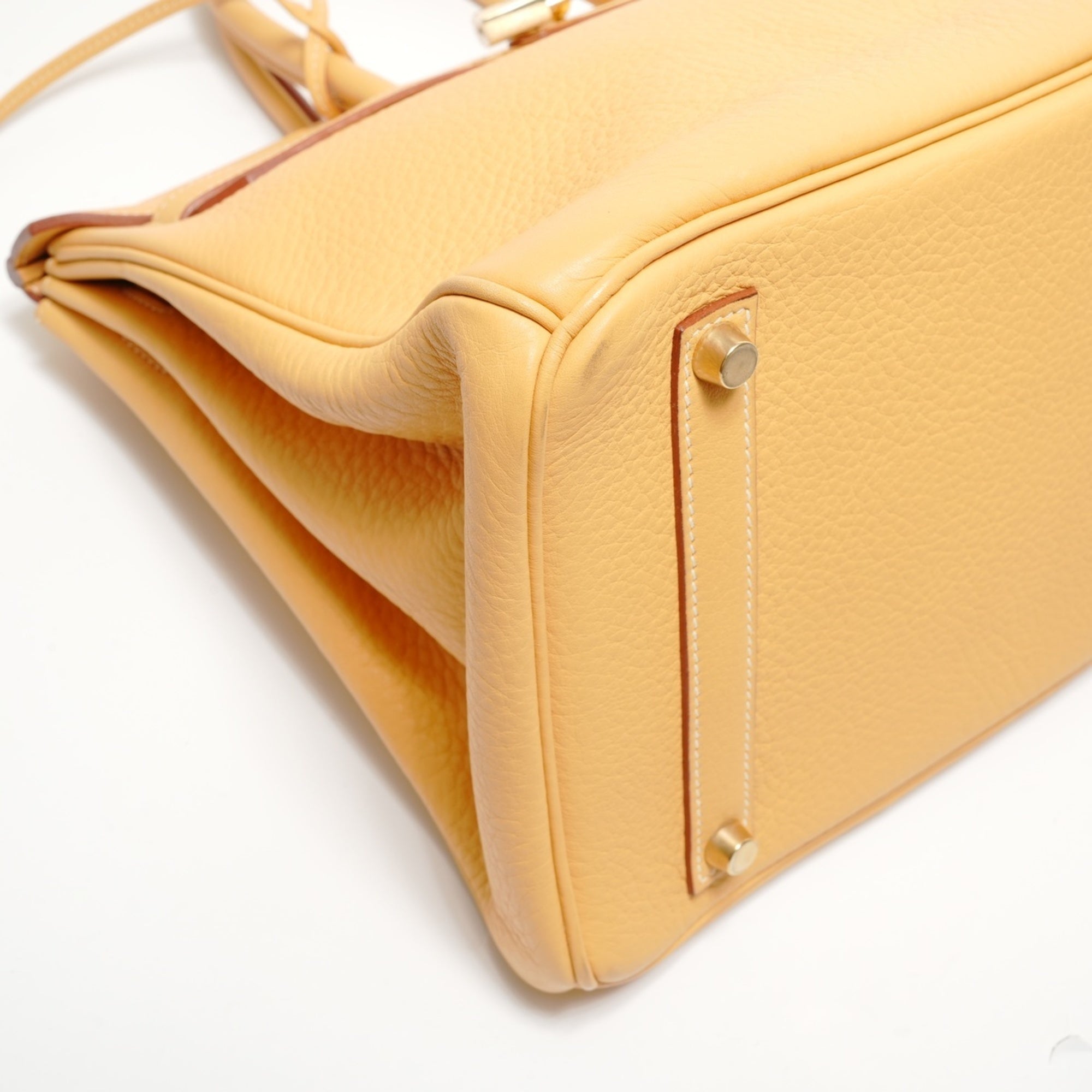 Hermes Birkin Natural Sable Yellow Togo Leather Handbag (Pre-Owned)