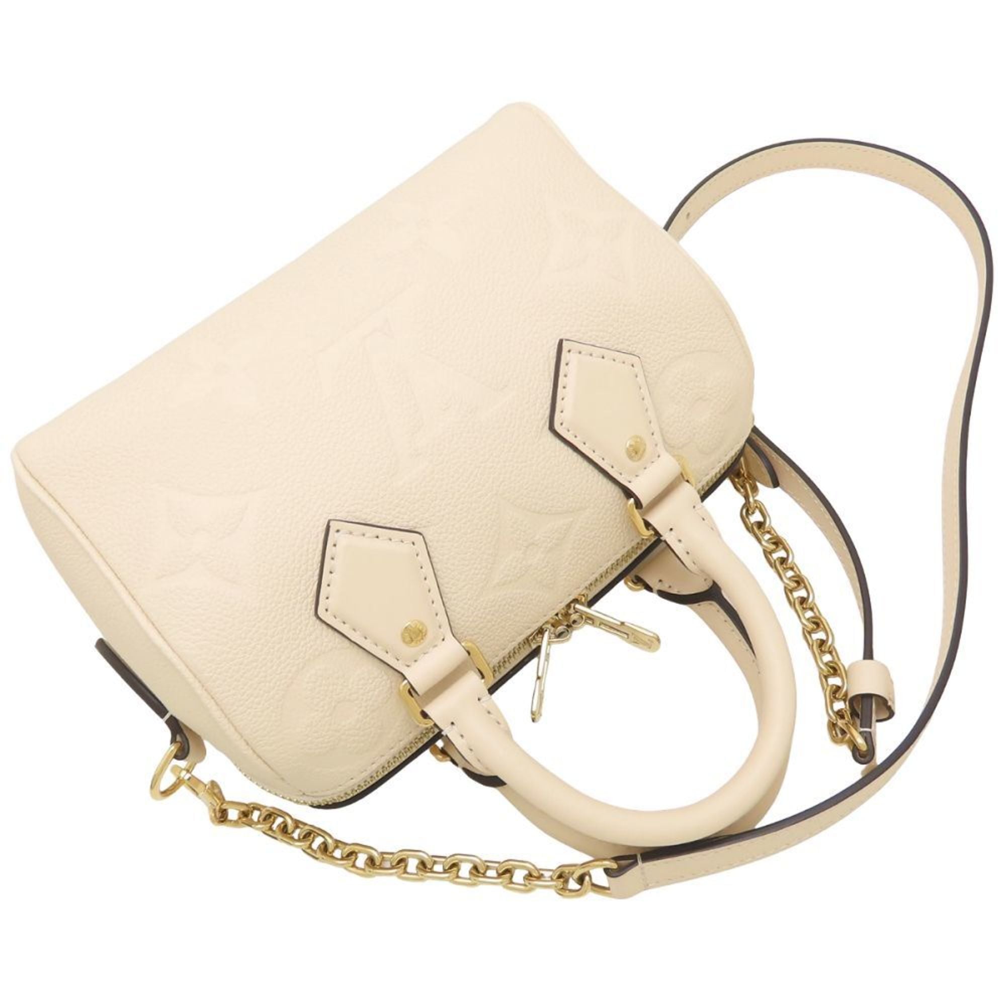 Louis Vuitton Cream Monogram Empreinte Handbag (Pre-Owned)