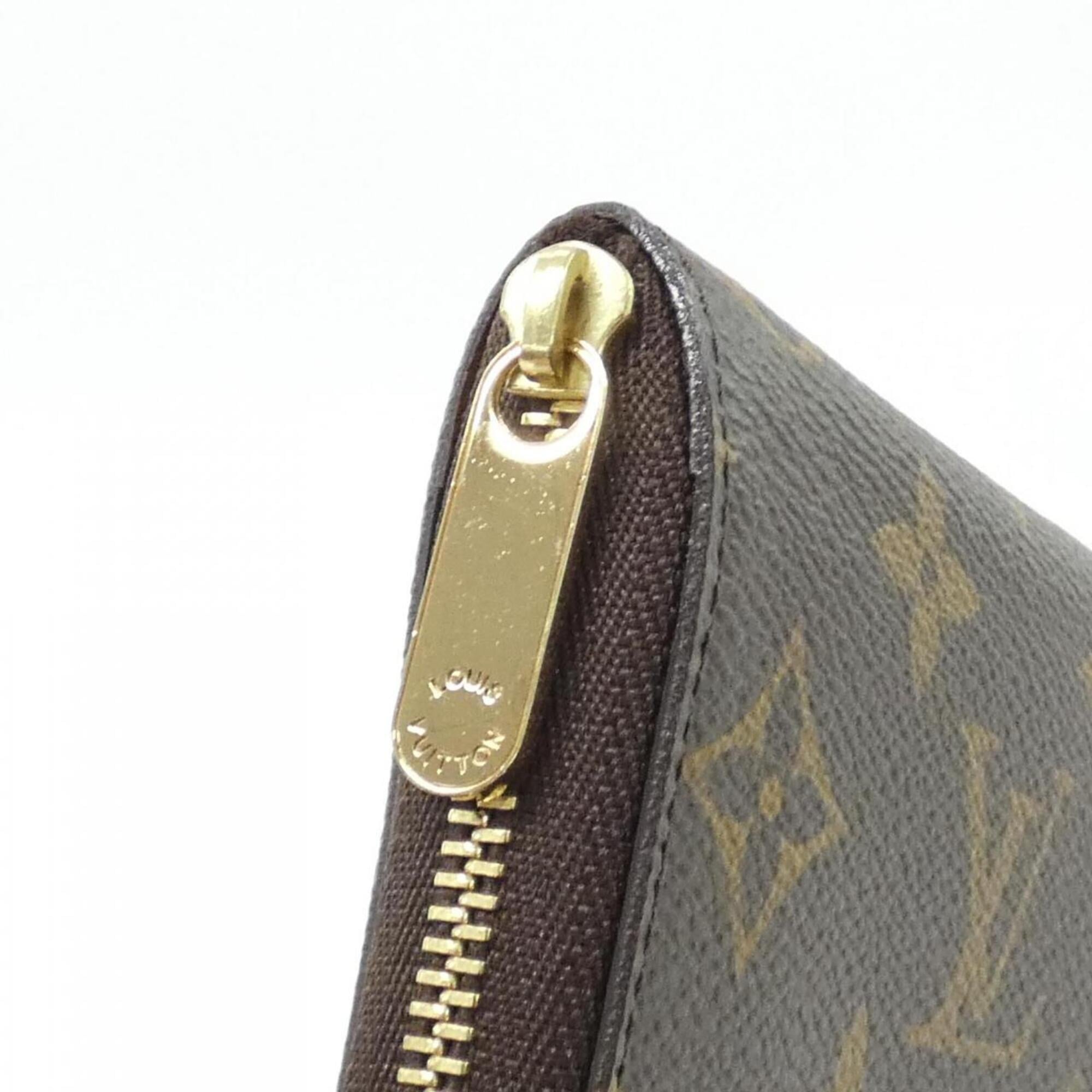 Louis Vuitton Marron Coated Canvas Coin Purse/Coin Case (Pre-Owned)