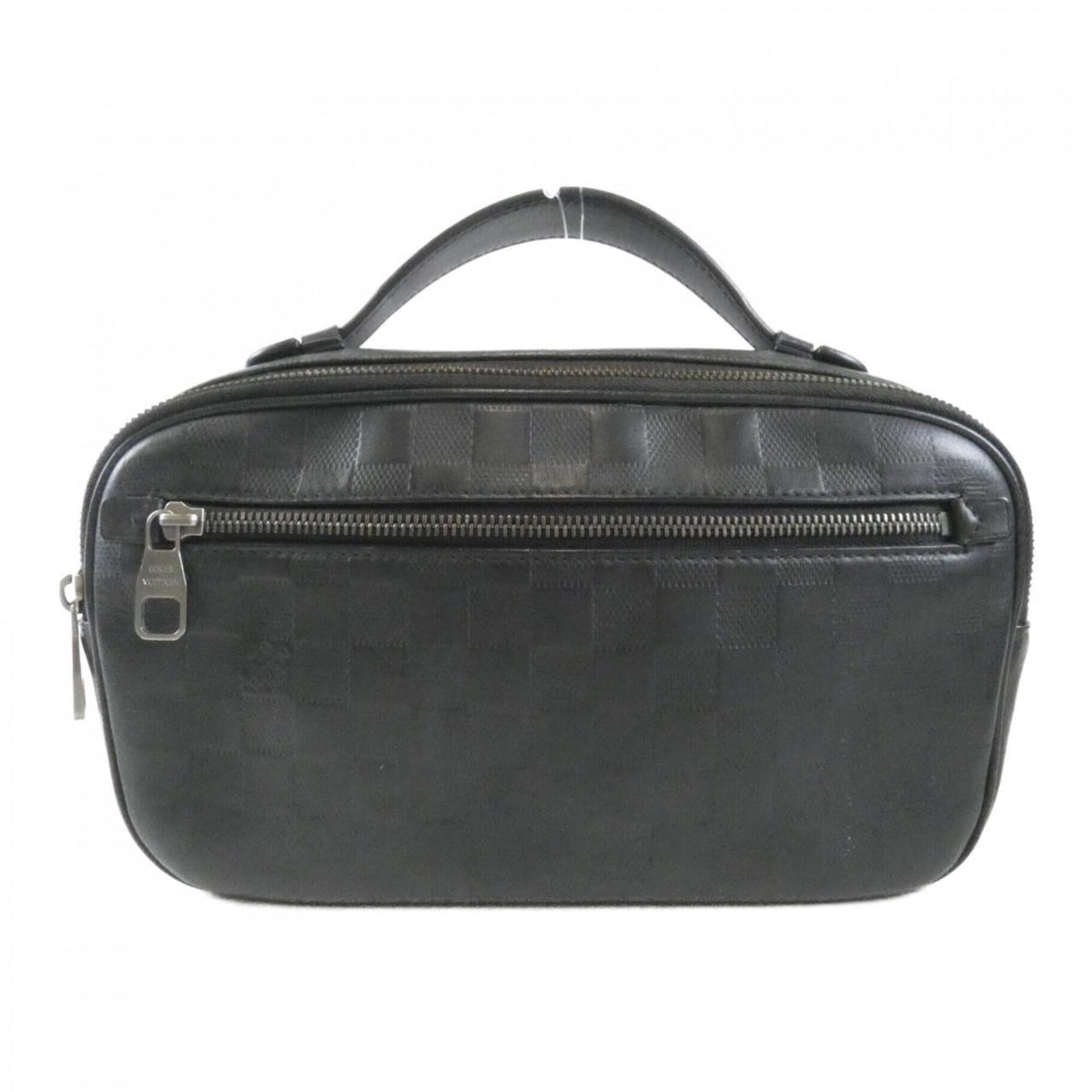 Louis Vuitton Black Leather Shoulder Bag (Pre-Owned)