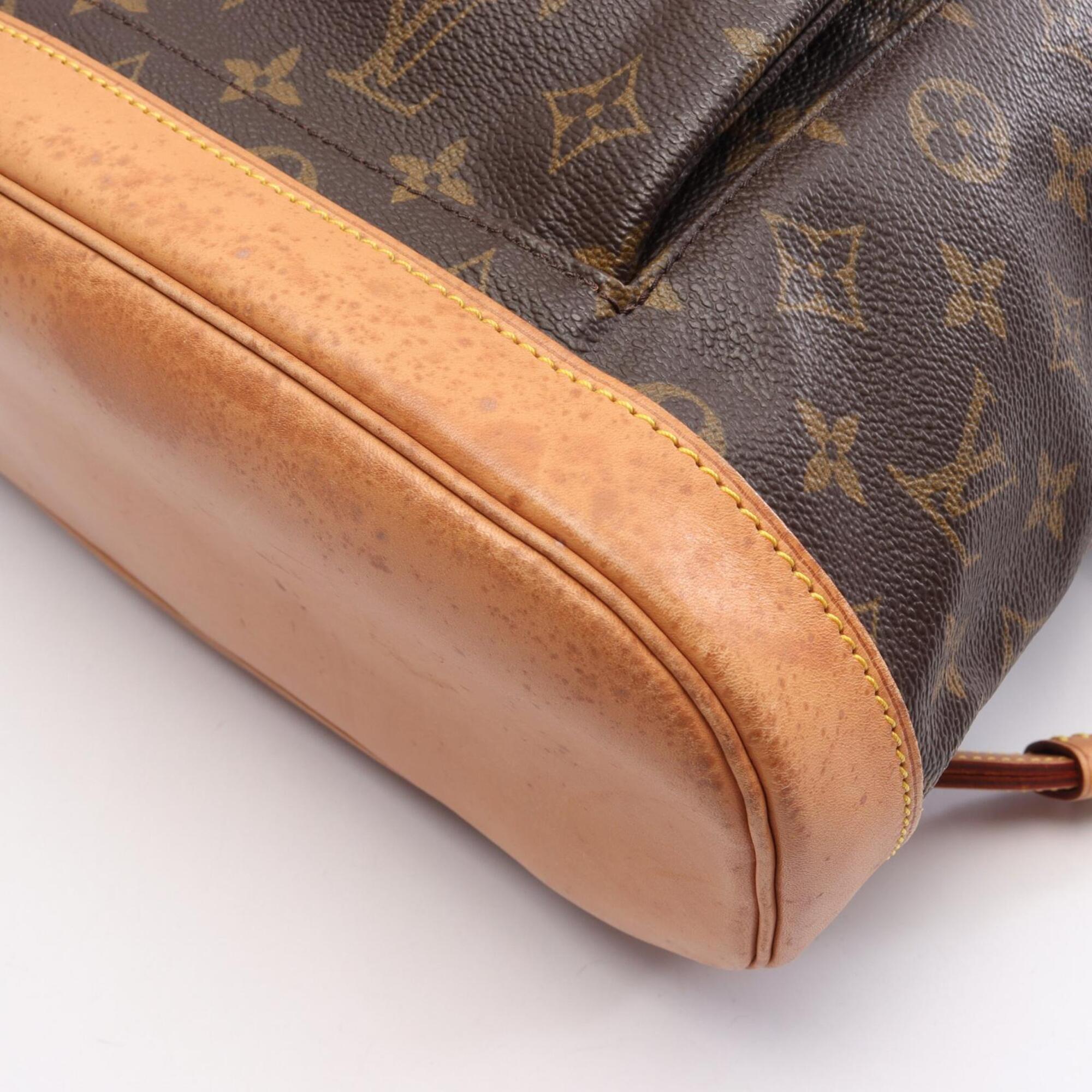 Louis Vuitton Brown Monogram Coated Canvas Backpack (Pre-Owned)