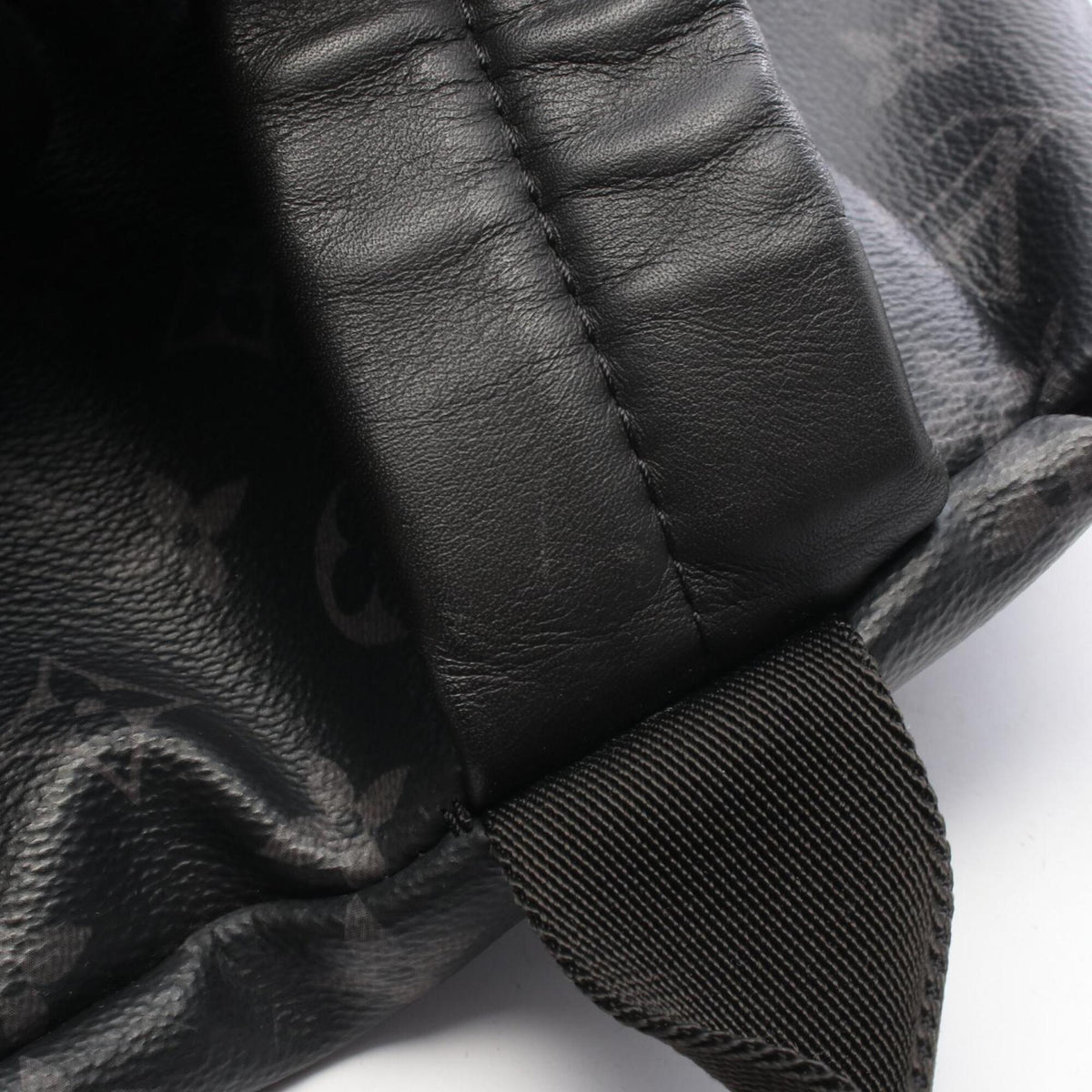 Louis Vuitton Black Monogram Eclipse Monogram Eclipse Leather Backpack (Pre-Owned)