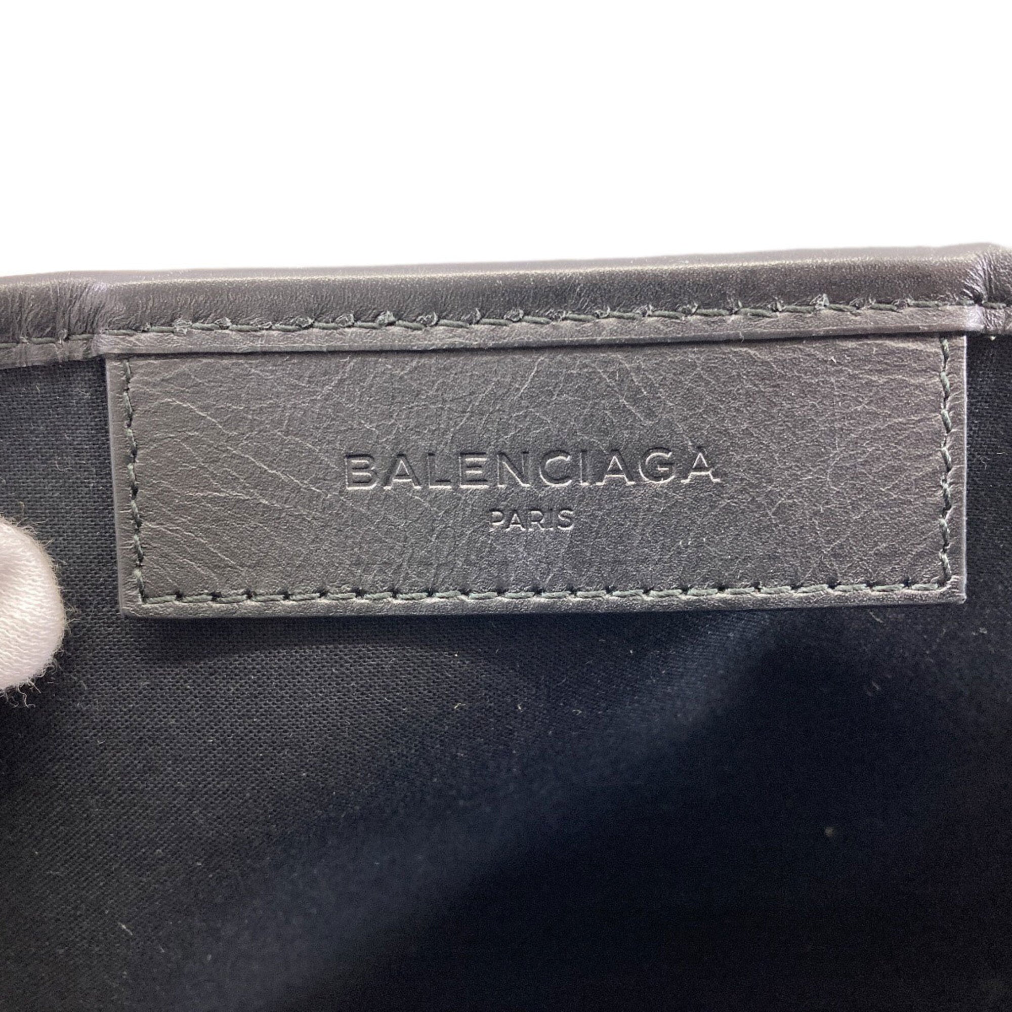 Balenciaga Black Canvas Handbag Pouch (Pre-Owned)