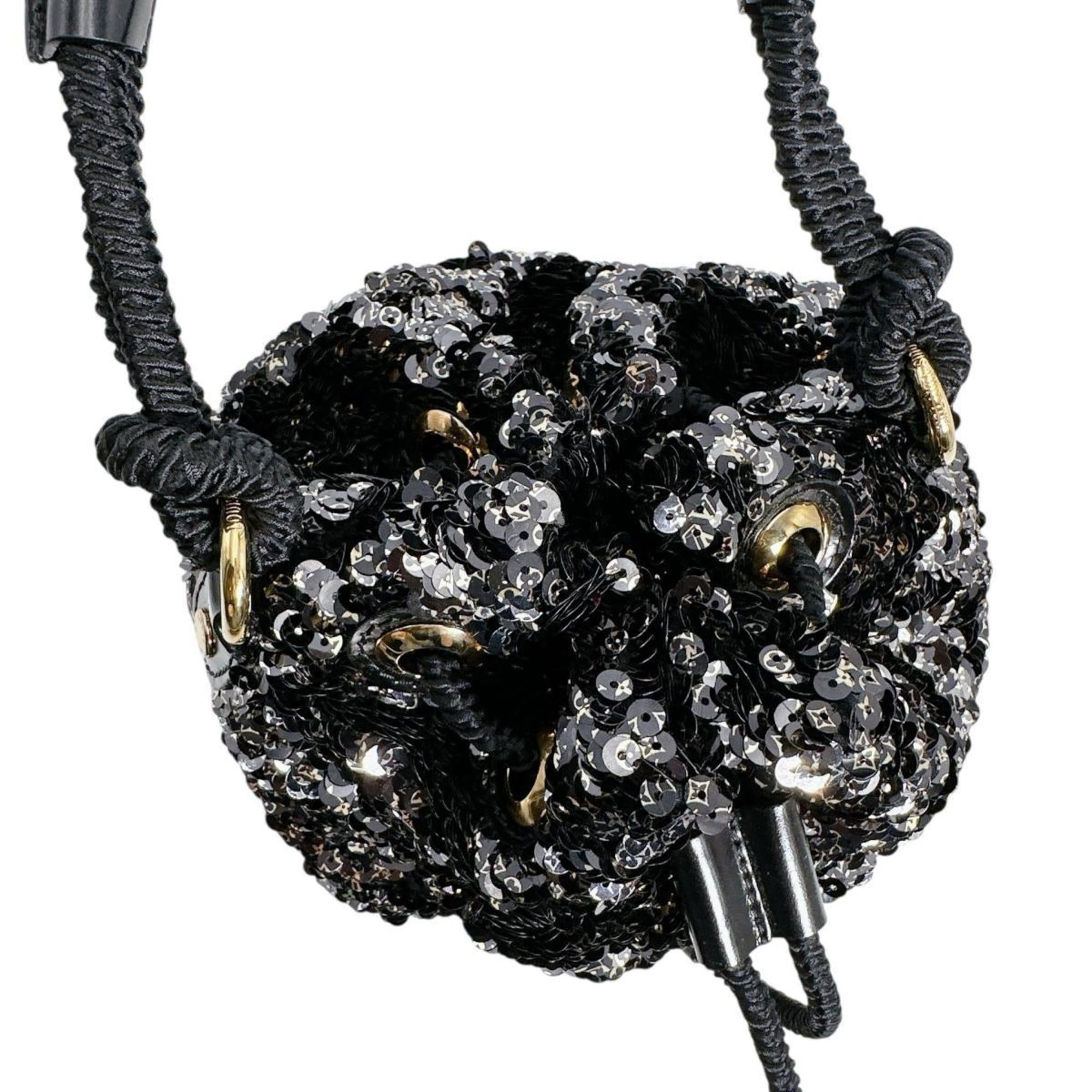 Louis Vuitton Black Spangles Handbag (Pre-Owned)