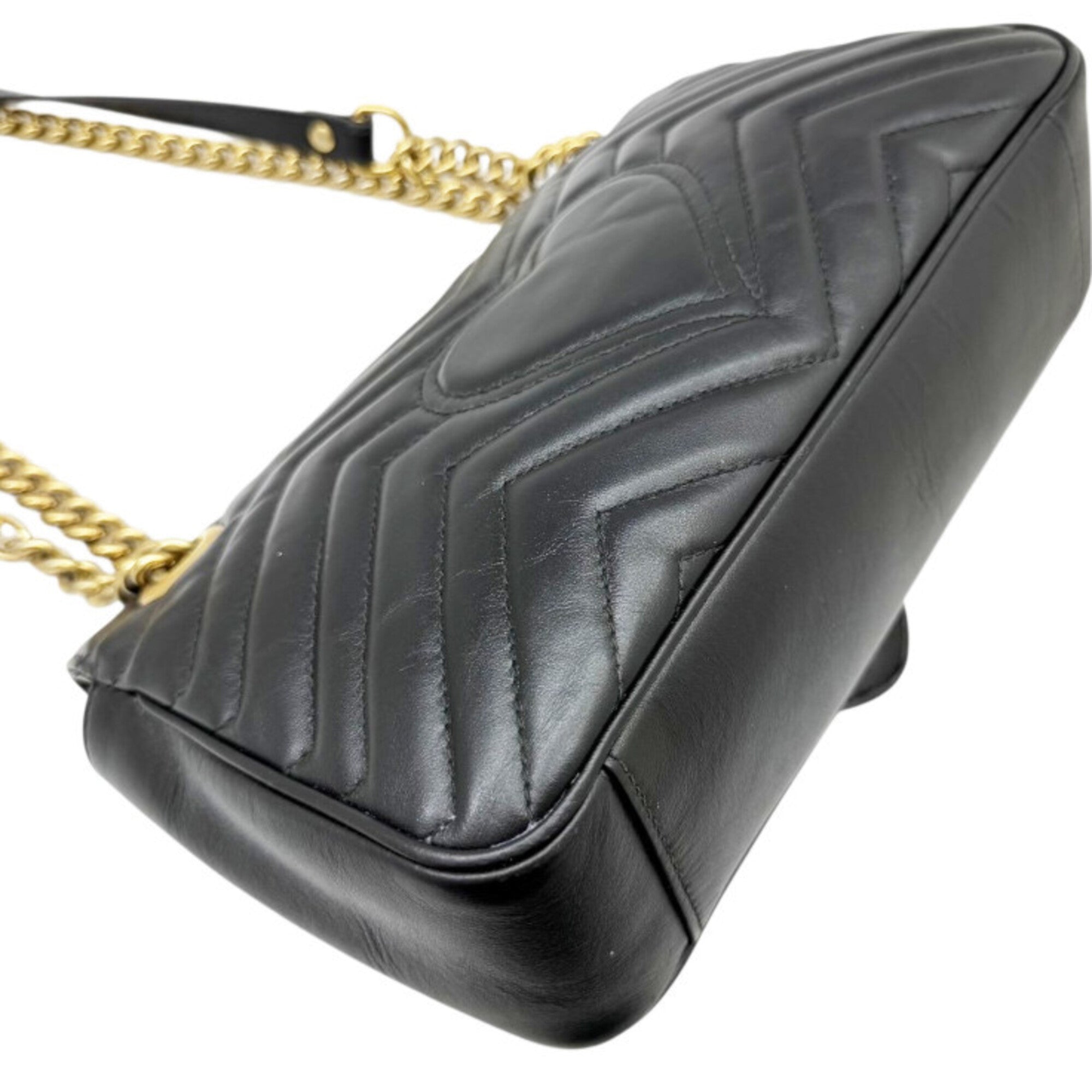 Gucci Black Leather Shoulder Bag (Pre-Owned)