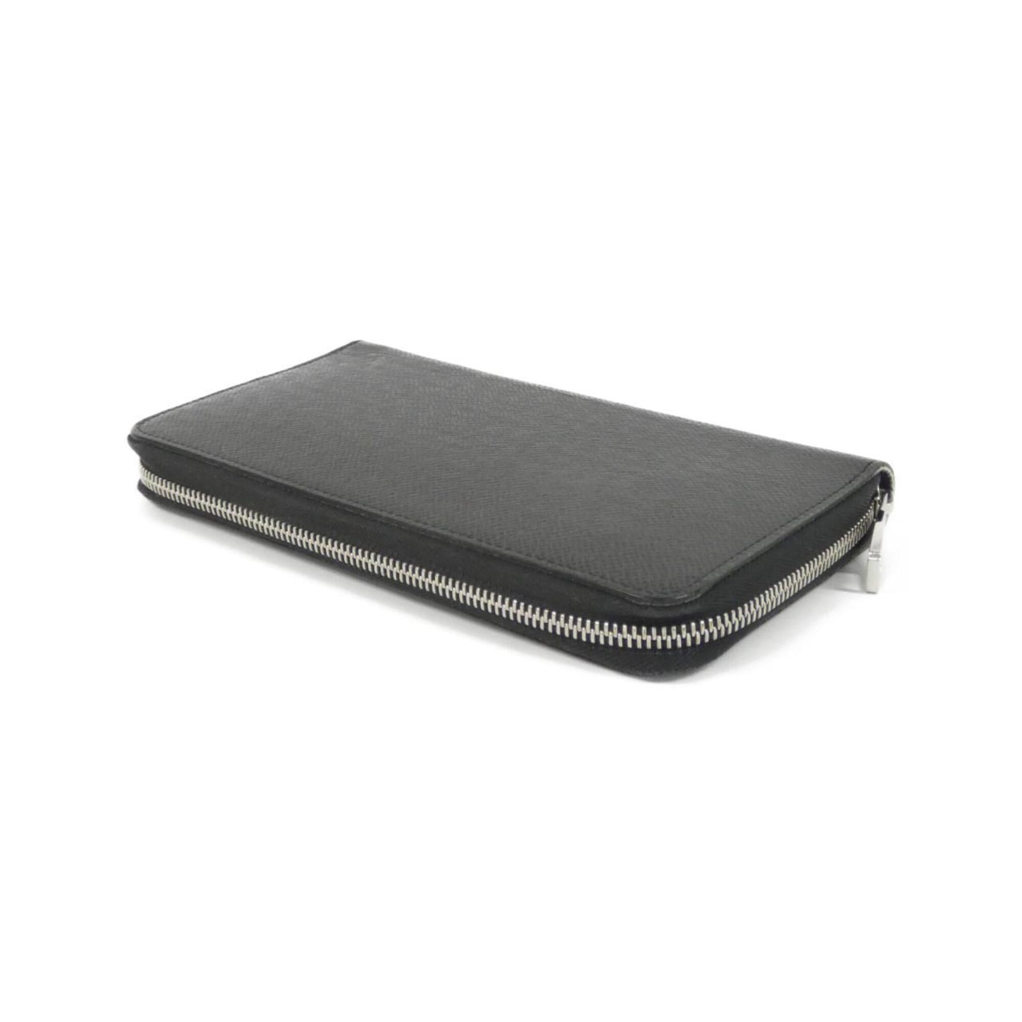 Louis Vuitton Black Leather Long Wallet (Bi-Fold) (Pre-Owned)